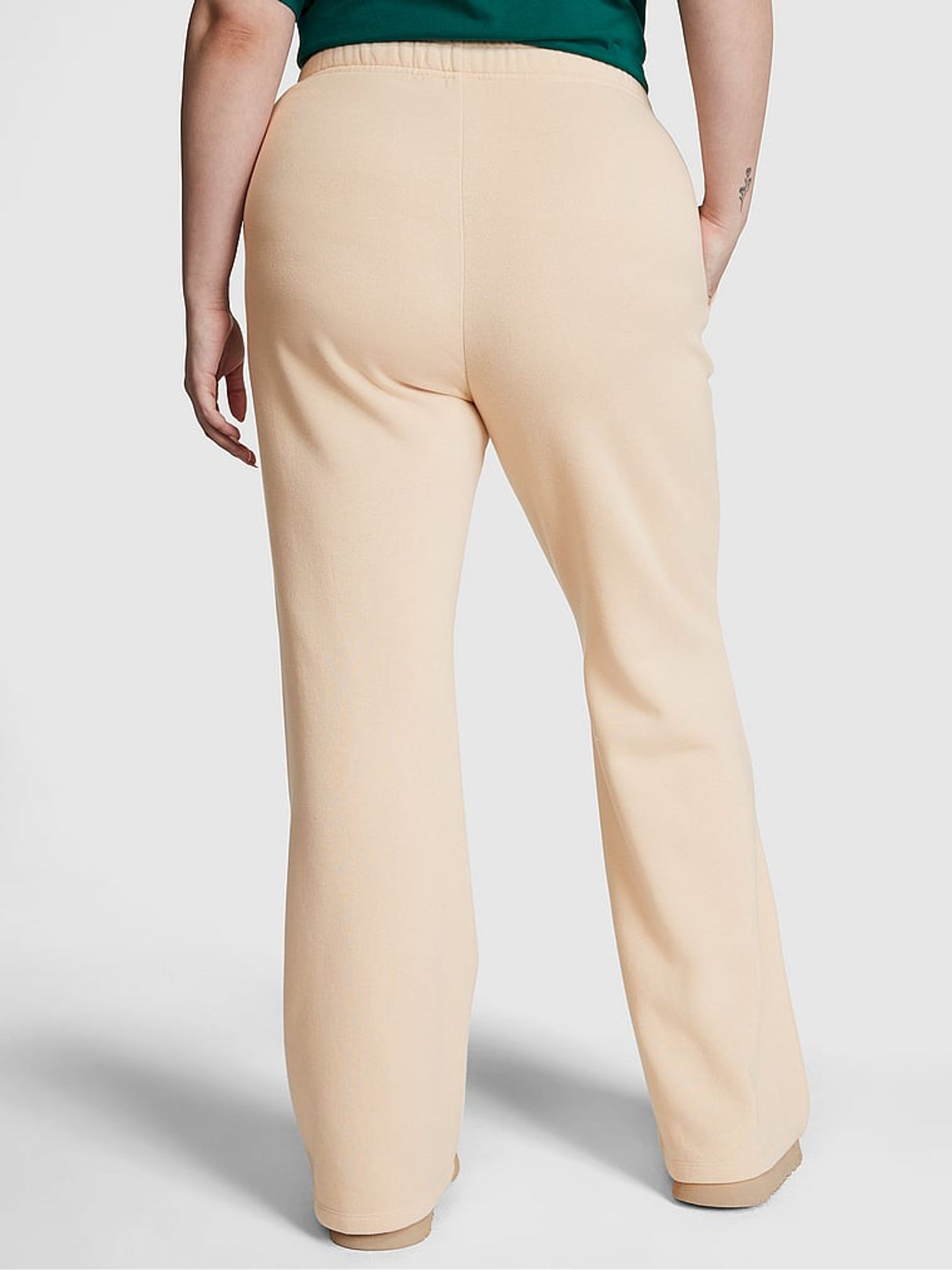 Canvas Cream Flared Fleece Flare Jogger - Image 2 of 3