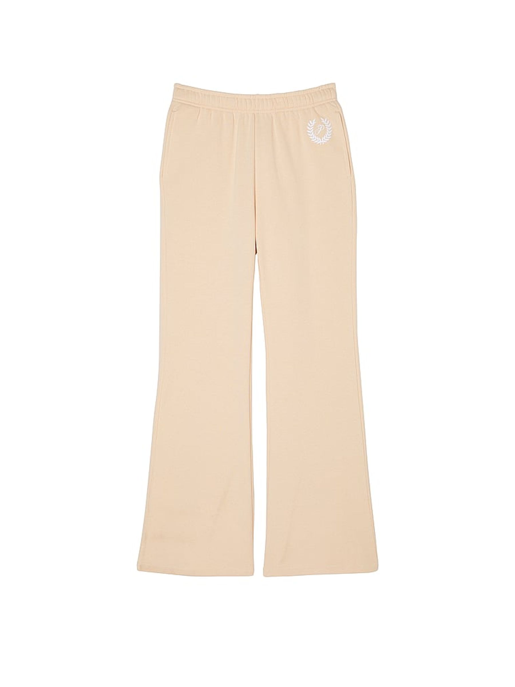 Canvas Cream Flared Fleece Flare Jogger - Image 3 of 3