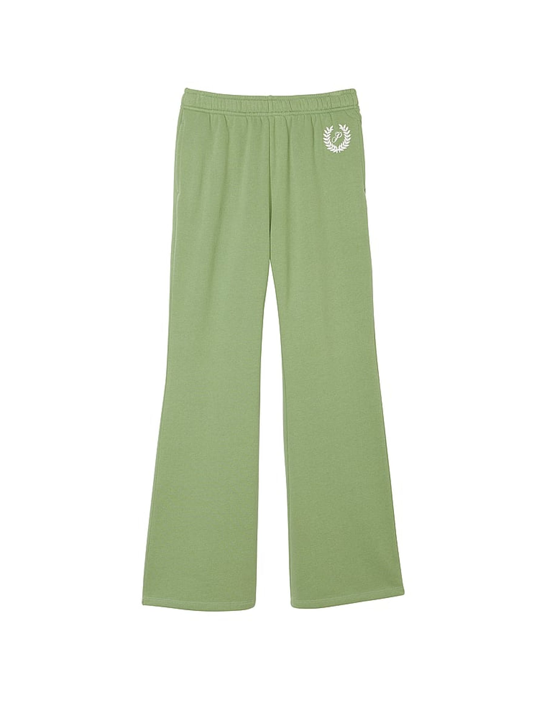 Wild Grass Green Fleece Flare Jogger - Image 3 of 3