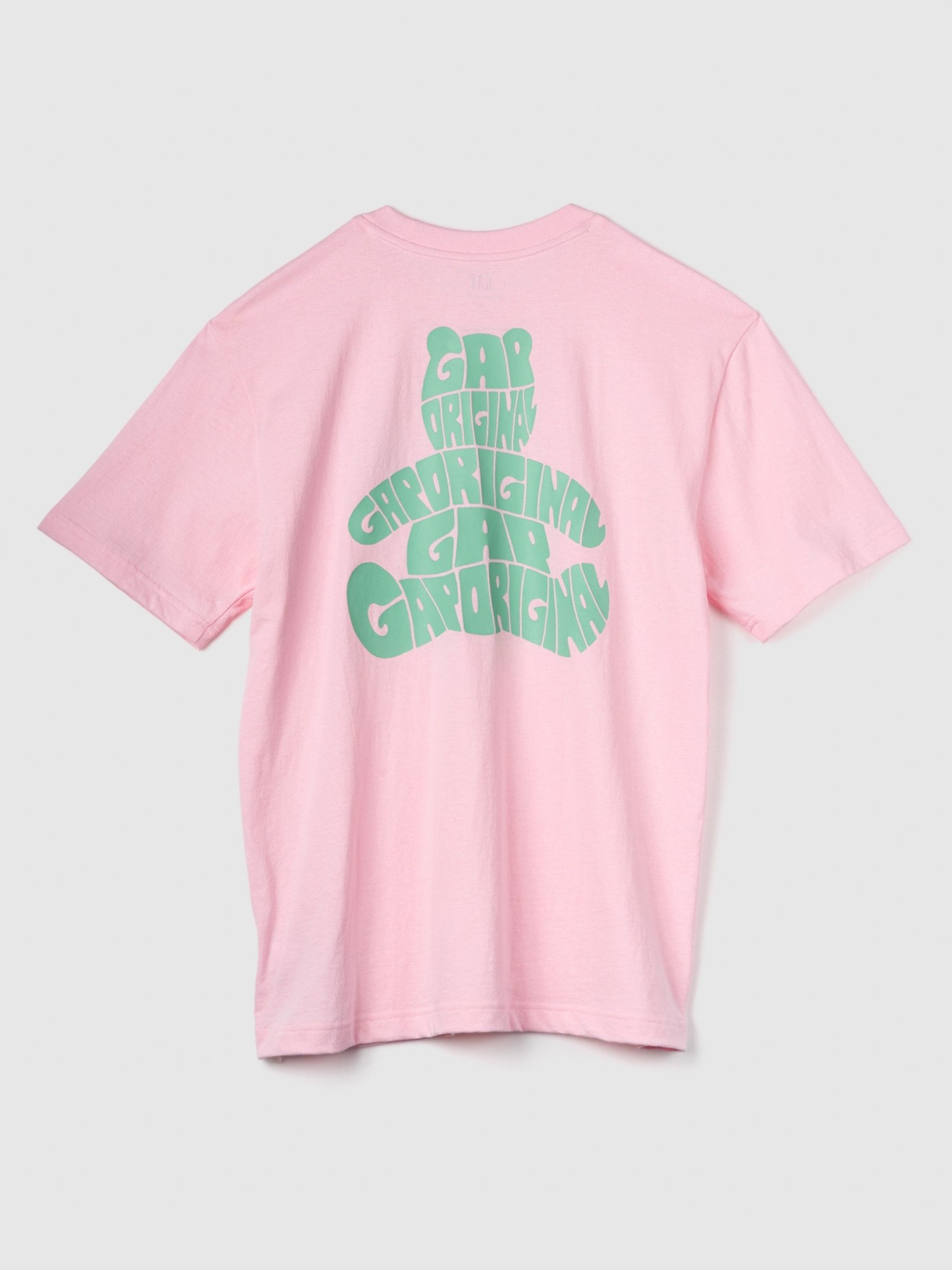 Pink Brannan Bear Graphic Short Sleeve Pocket T-Shirt - Image 3 of 3