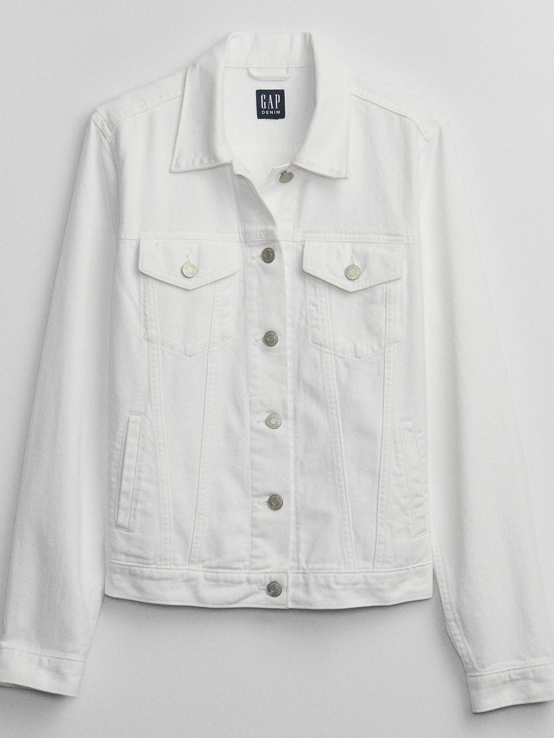 White Icon Denim Jacket - Image 3 of 3