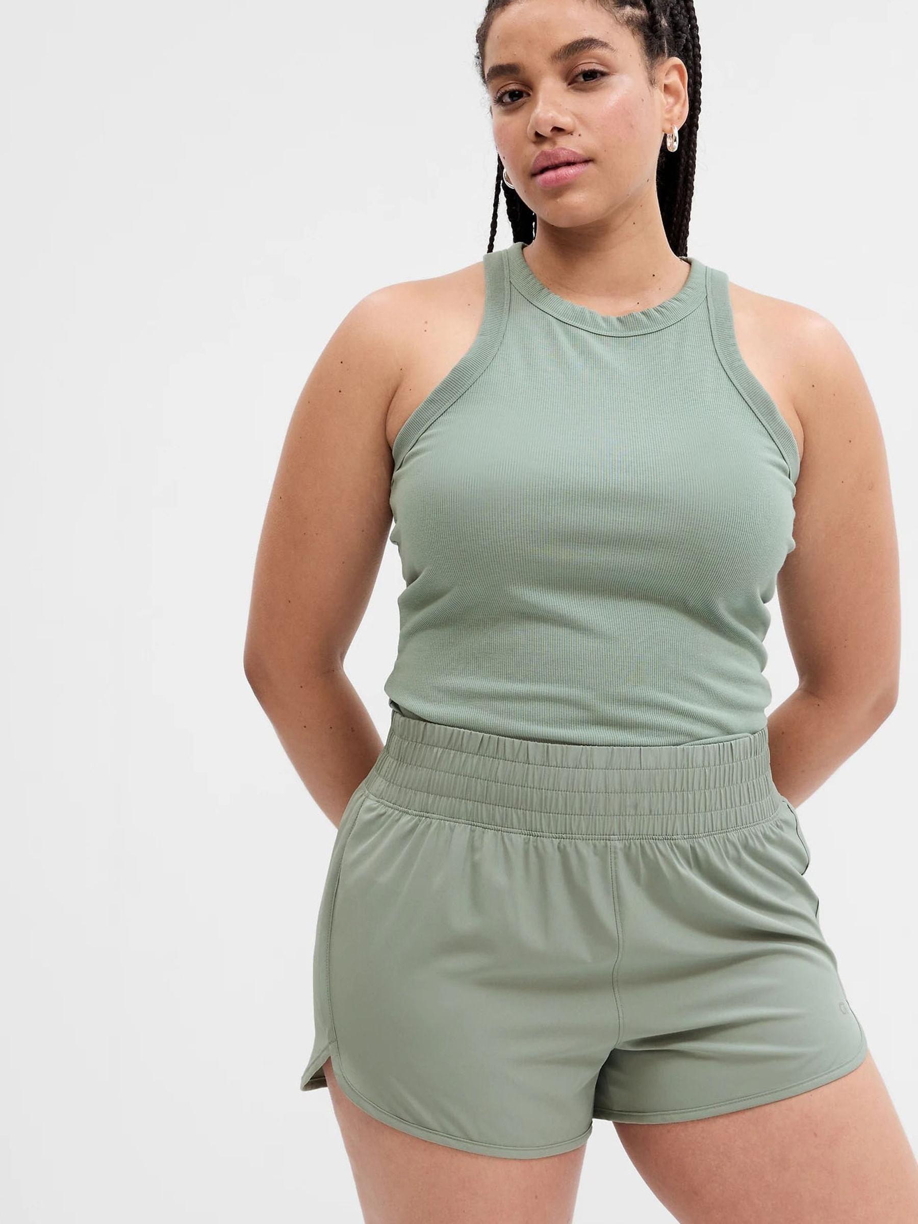 Green Fit Cool Dry Ribbed High Neck Vest - Image 1 of 4