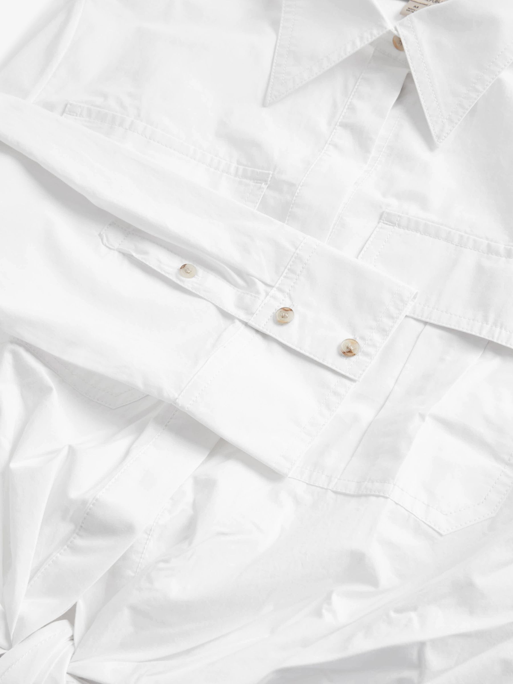 Banana Republic White Tessa Oversized Utility Shirt - Image 3 of 3