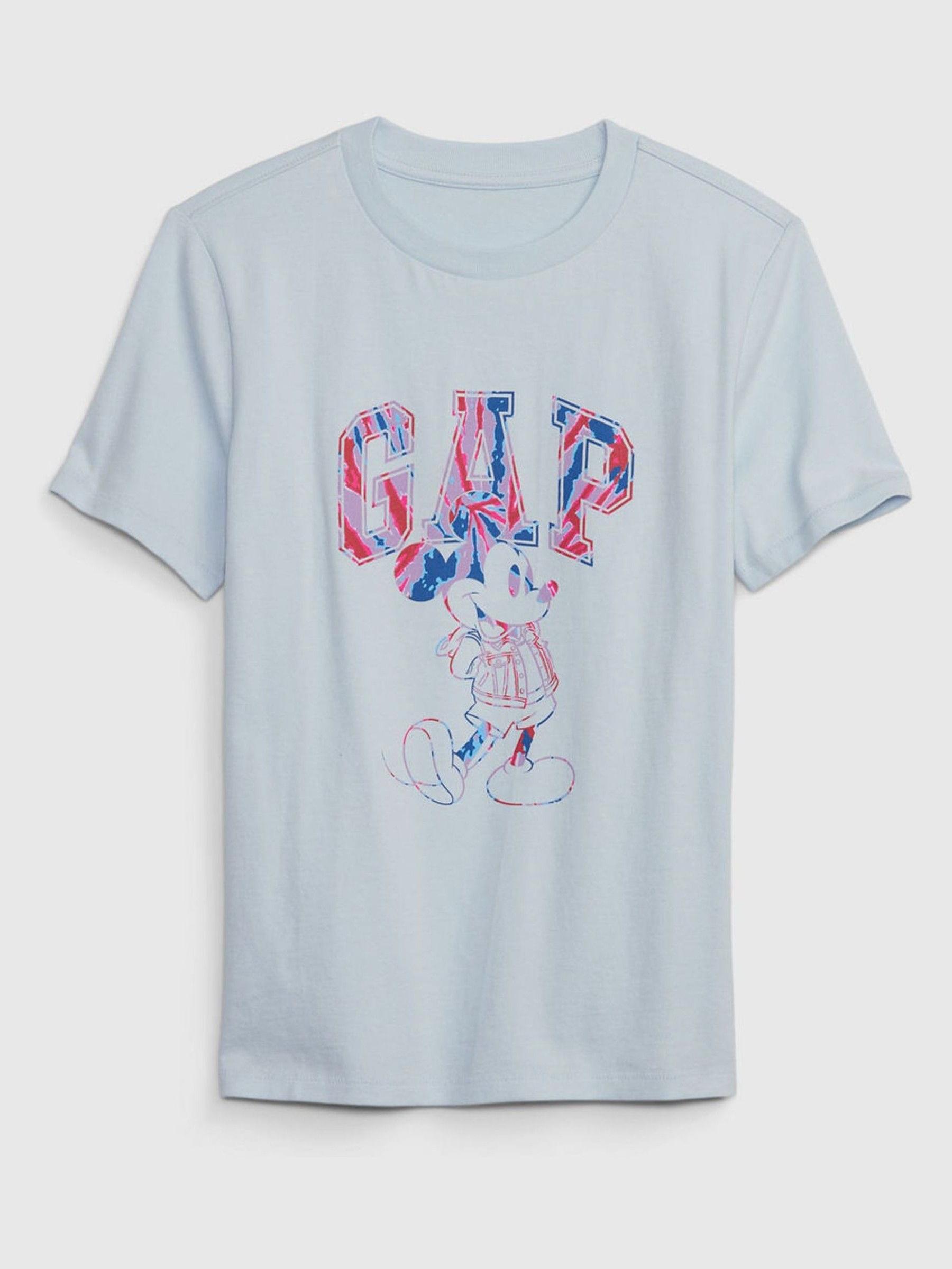 Light Blue Disney Mickey Mouse Crew Neck T-Shirt - Image 1 of 1