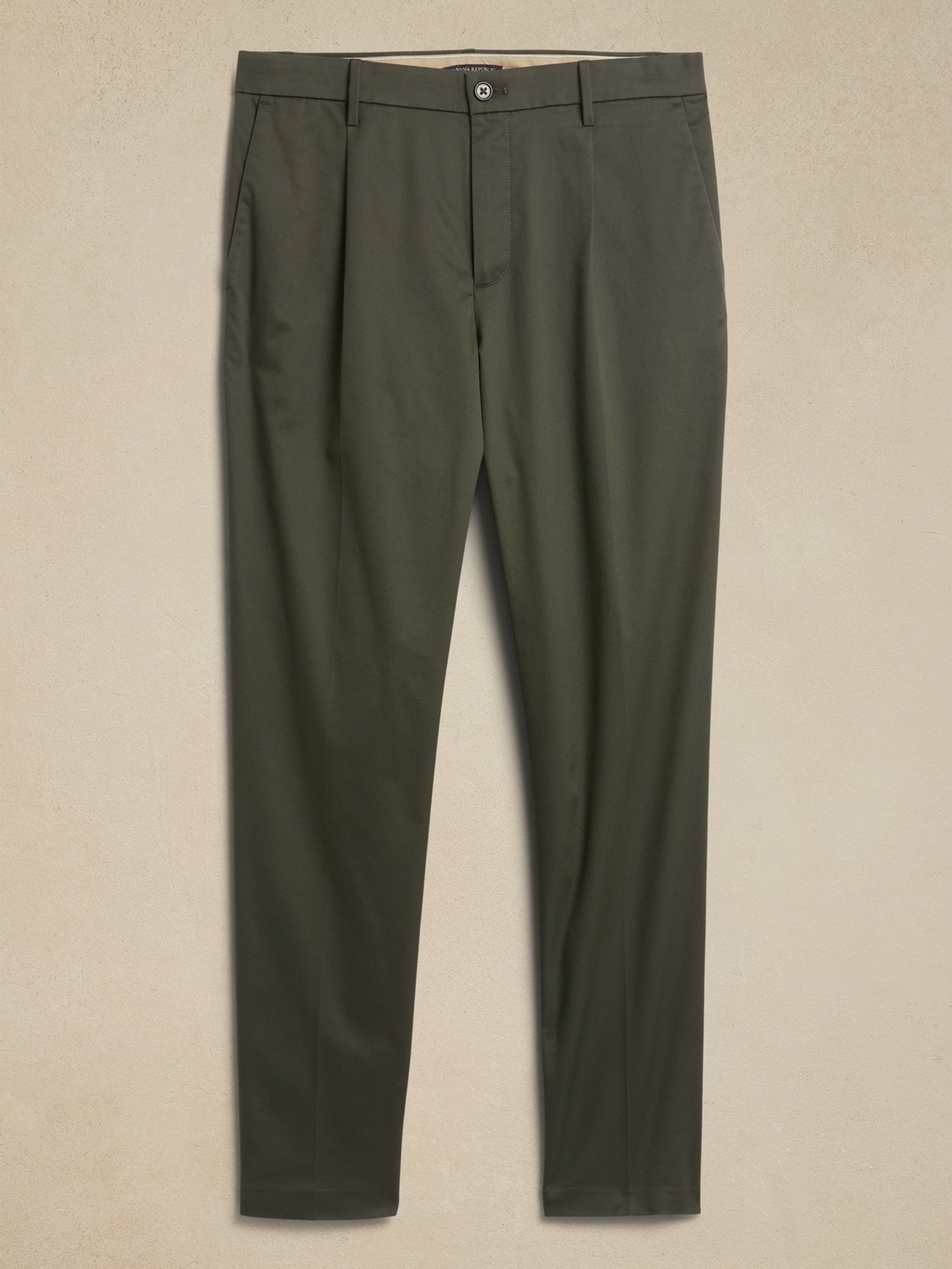 Banana Republic Green Pleated Core Temp Pant - Image 4 of 4