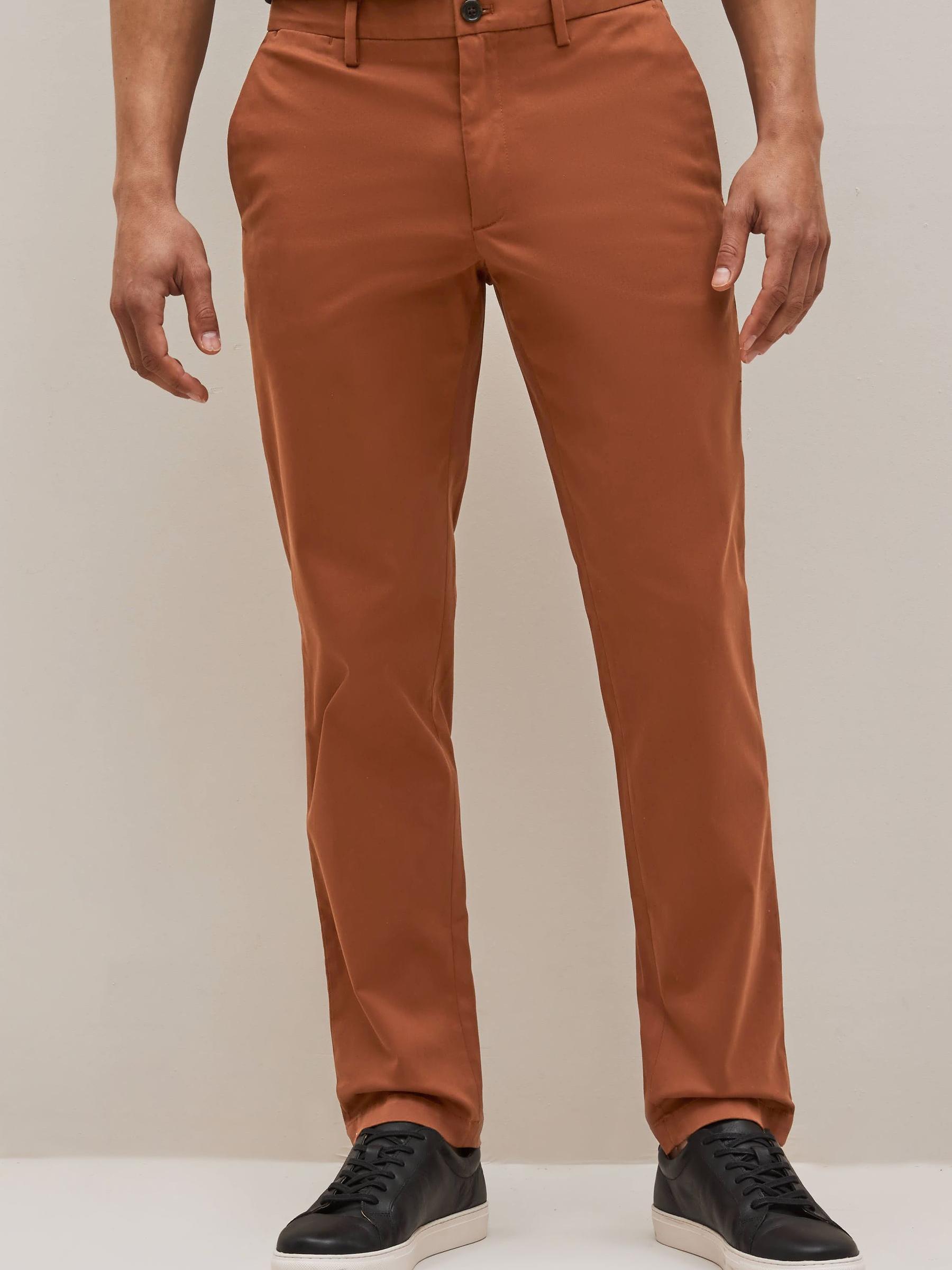 Banana Republic Brown Slim Rapid Movement Chinos - Image 1 of 5