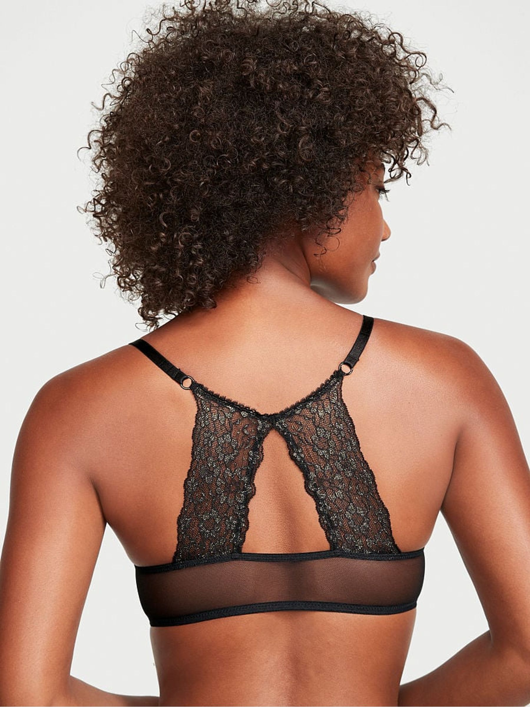 Black Posey Lace Lace T-Shirt Push Up Bra - Image 2 of 3