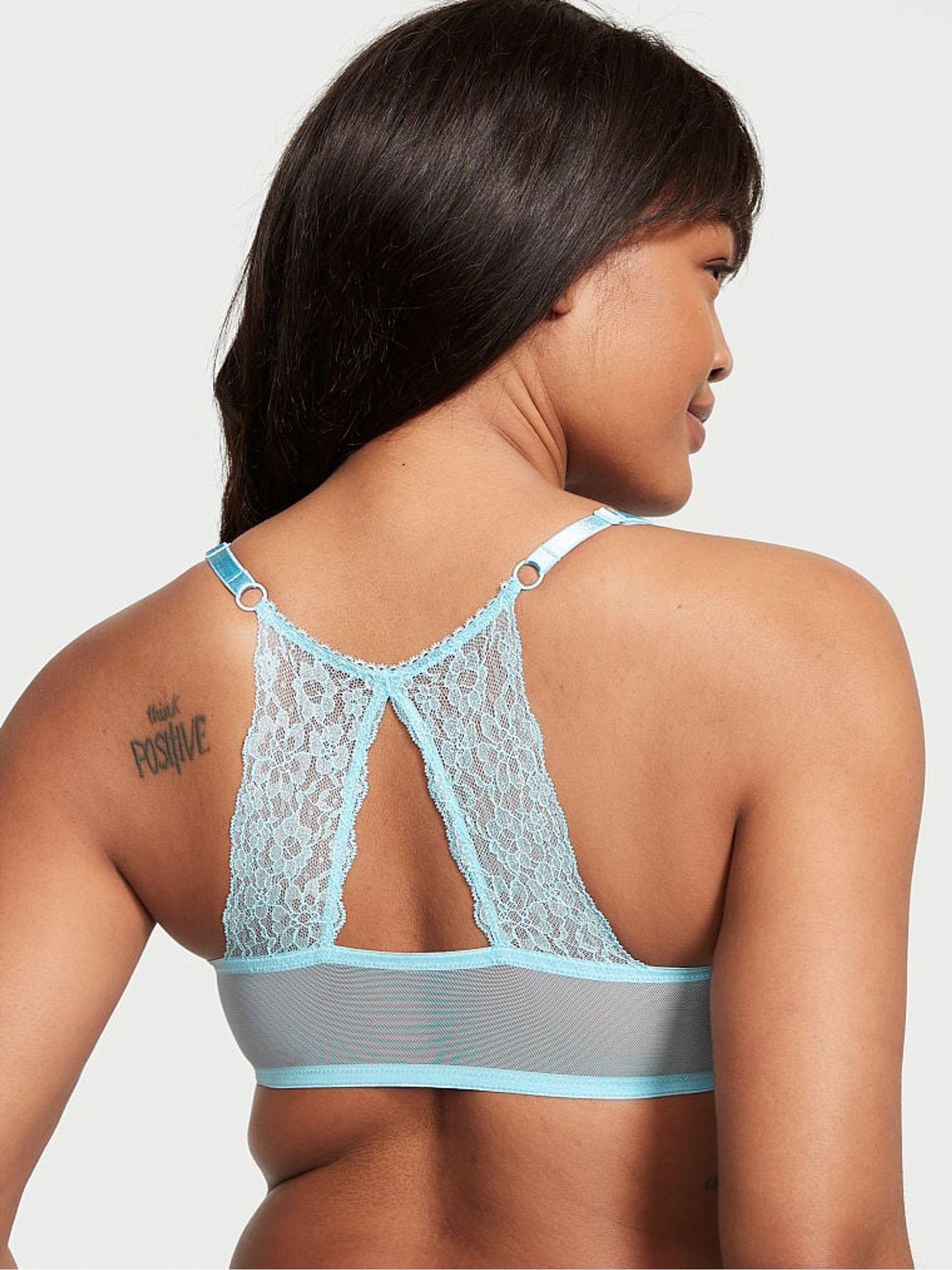 Blue Topaz Posey Lace Lace T-Shirt Push Up Bra - Image 2 of 3