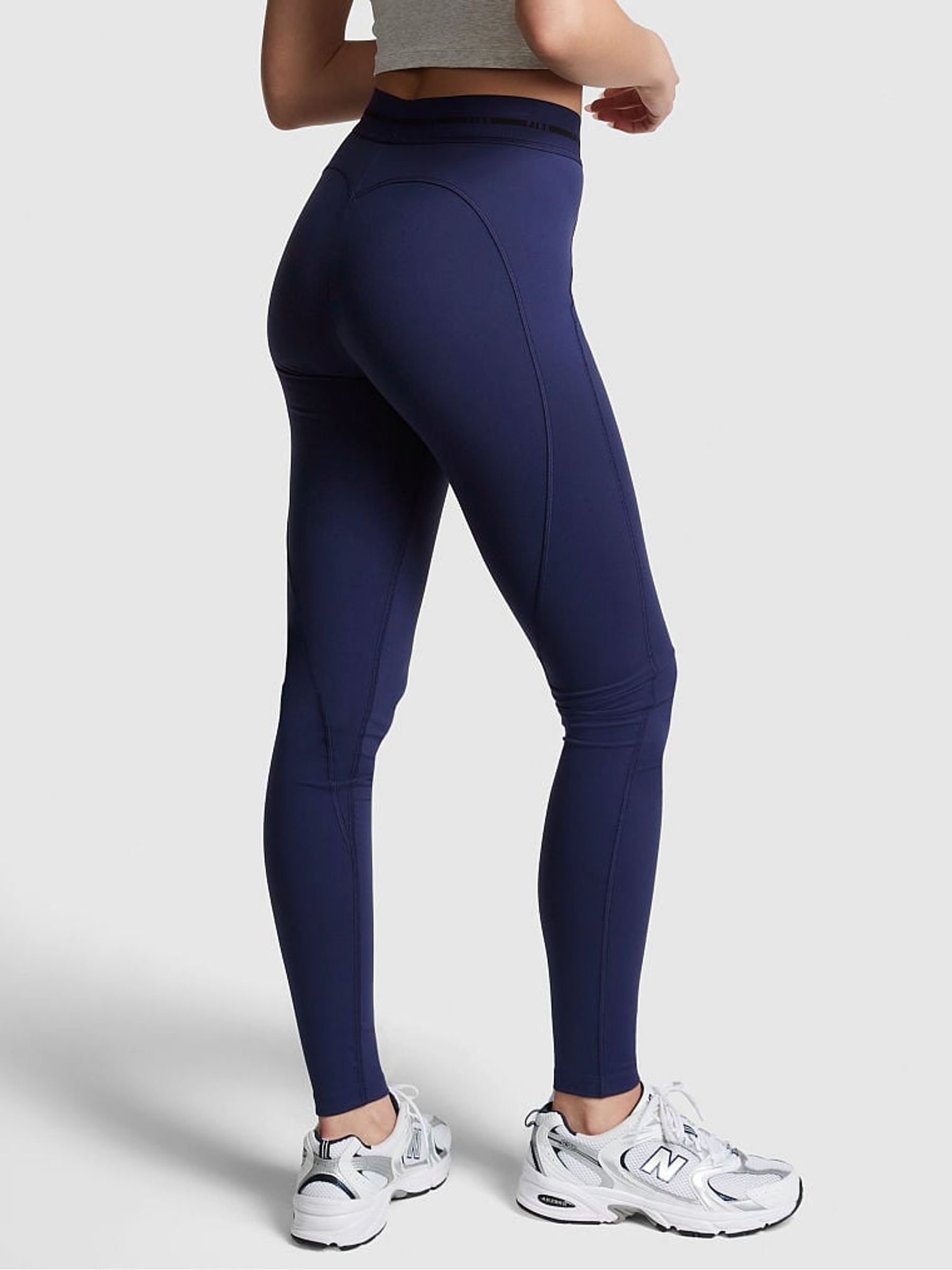 Midnight Navy Blue Logo Waistband Legging - Image 2 of 4