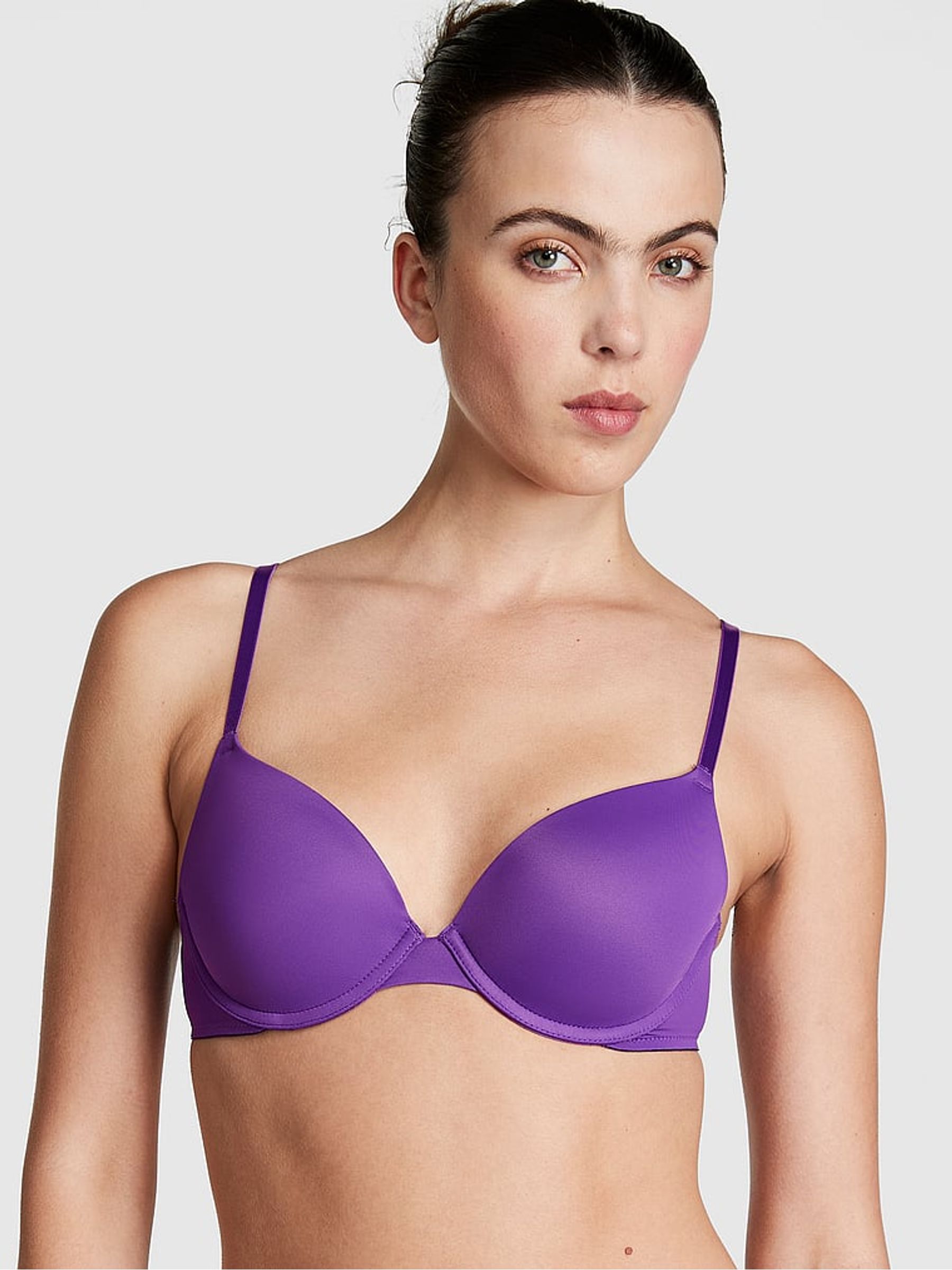Dark Purple Smooth Push Up Bra - Image 1 of 3
