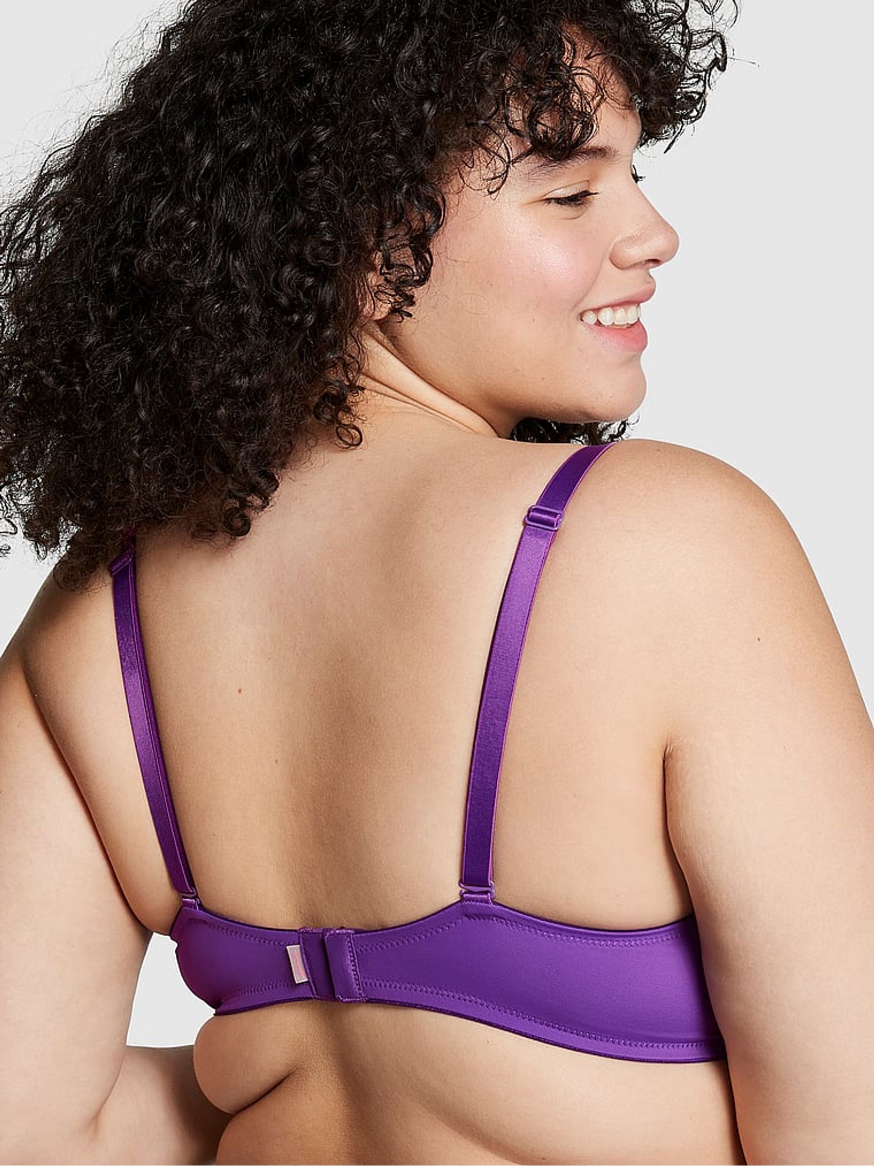 Dark Purple Smooth Lightly Lined Bra - Image 2 of 3