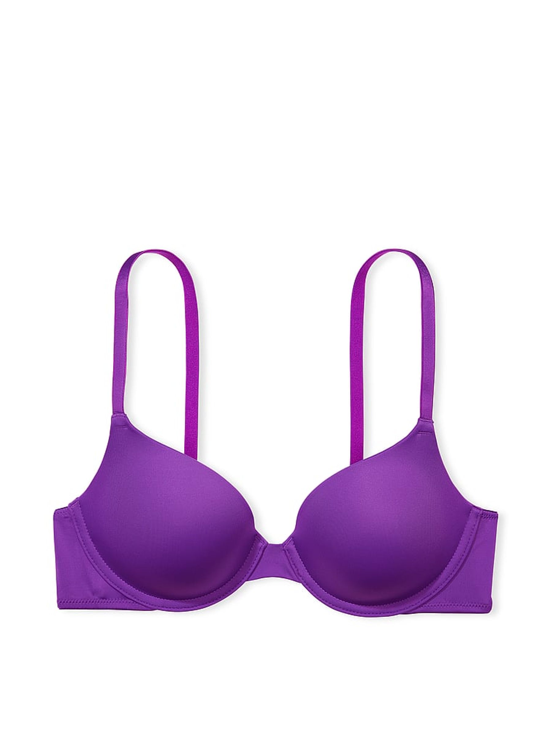 Dark Purple Smooth Lightly Lined Bra - Image 3 of 3