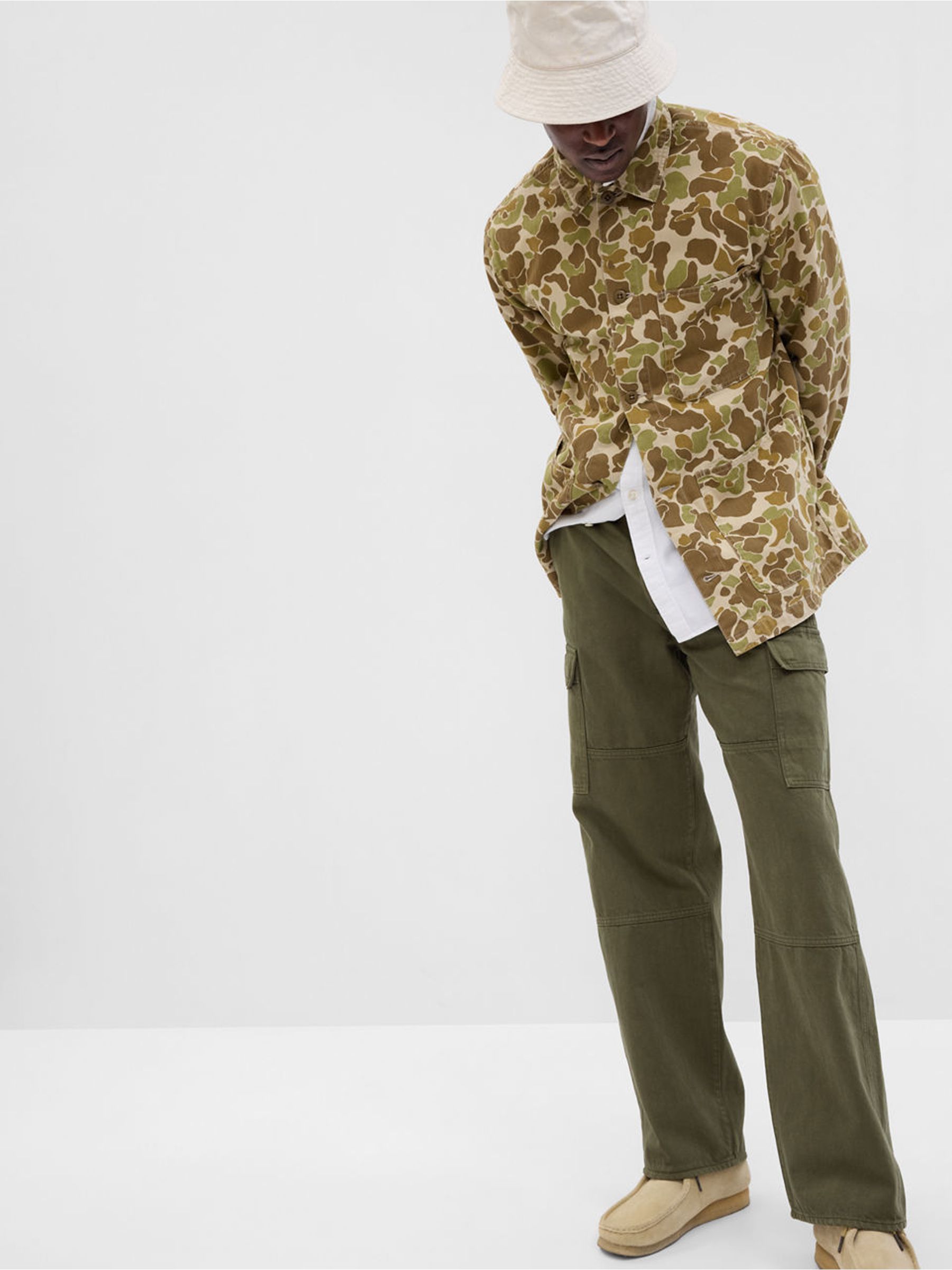 Green 90s Original Straight Fit Cargo Jeans - Image 2 of 3