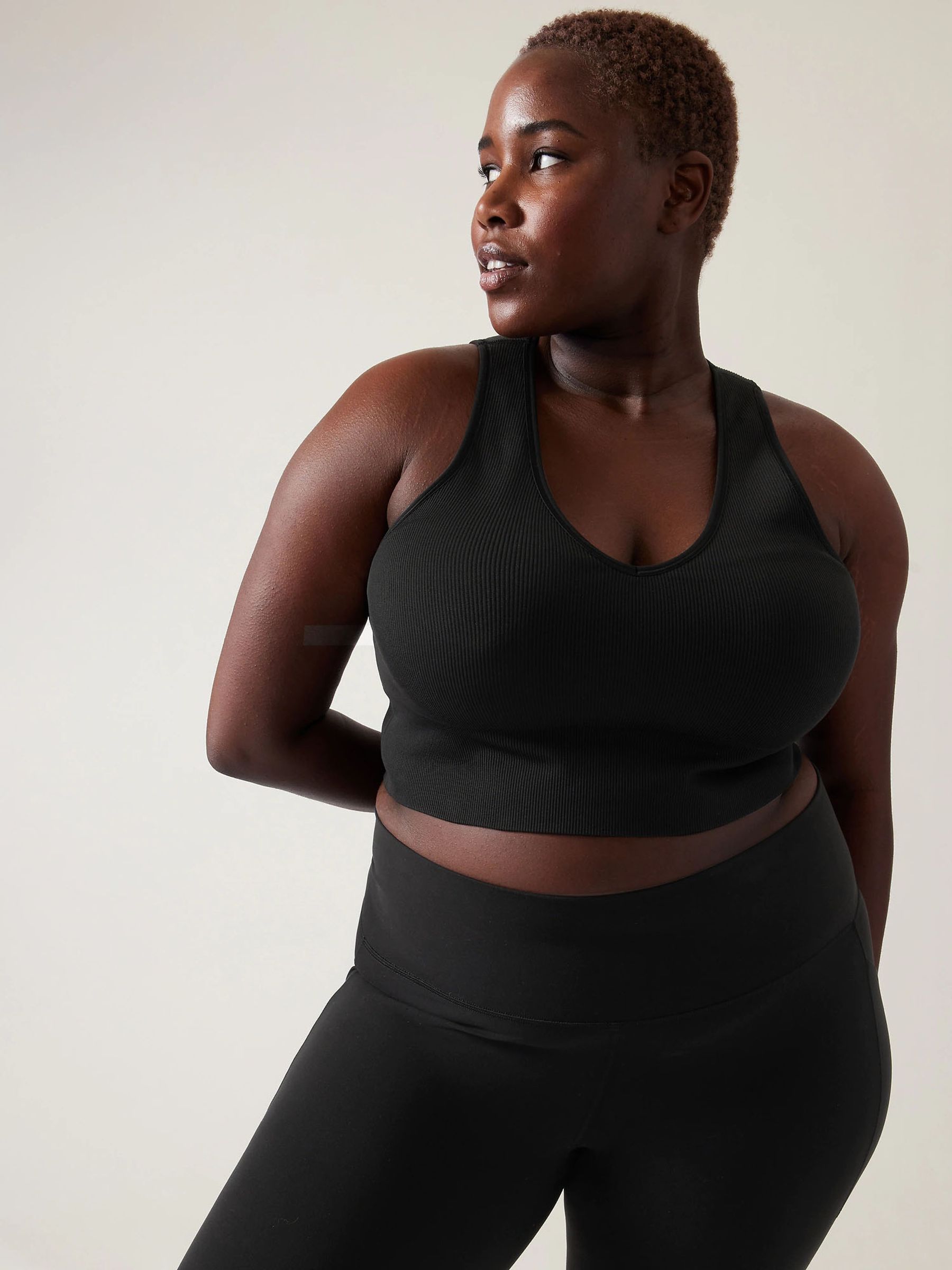 Athleta Black Aurora Seamless Crop Rib Tank - Image 5 of 5