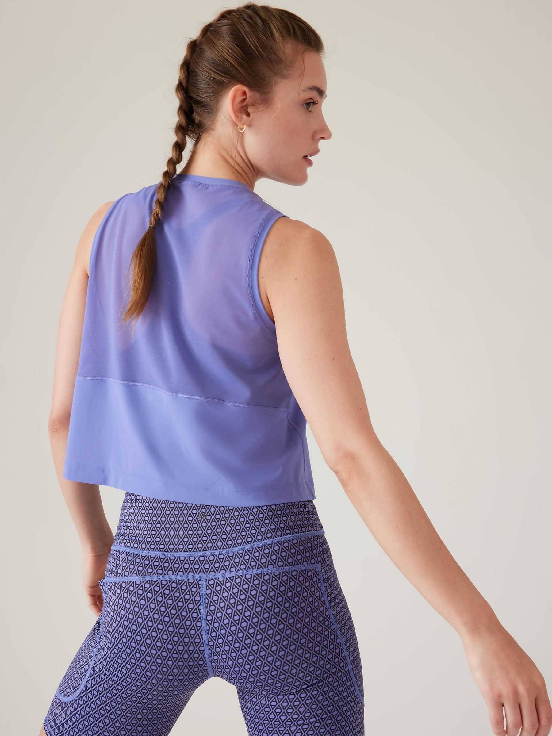Athleta Purple Ultimate Muscle Logo Tank - Image 2 of 5