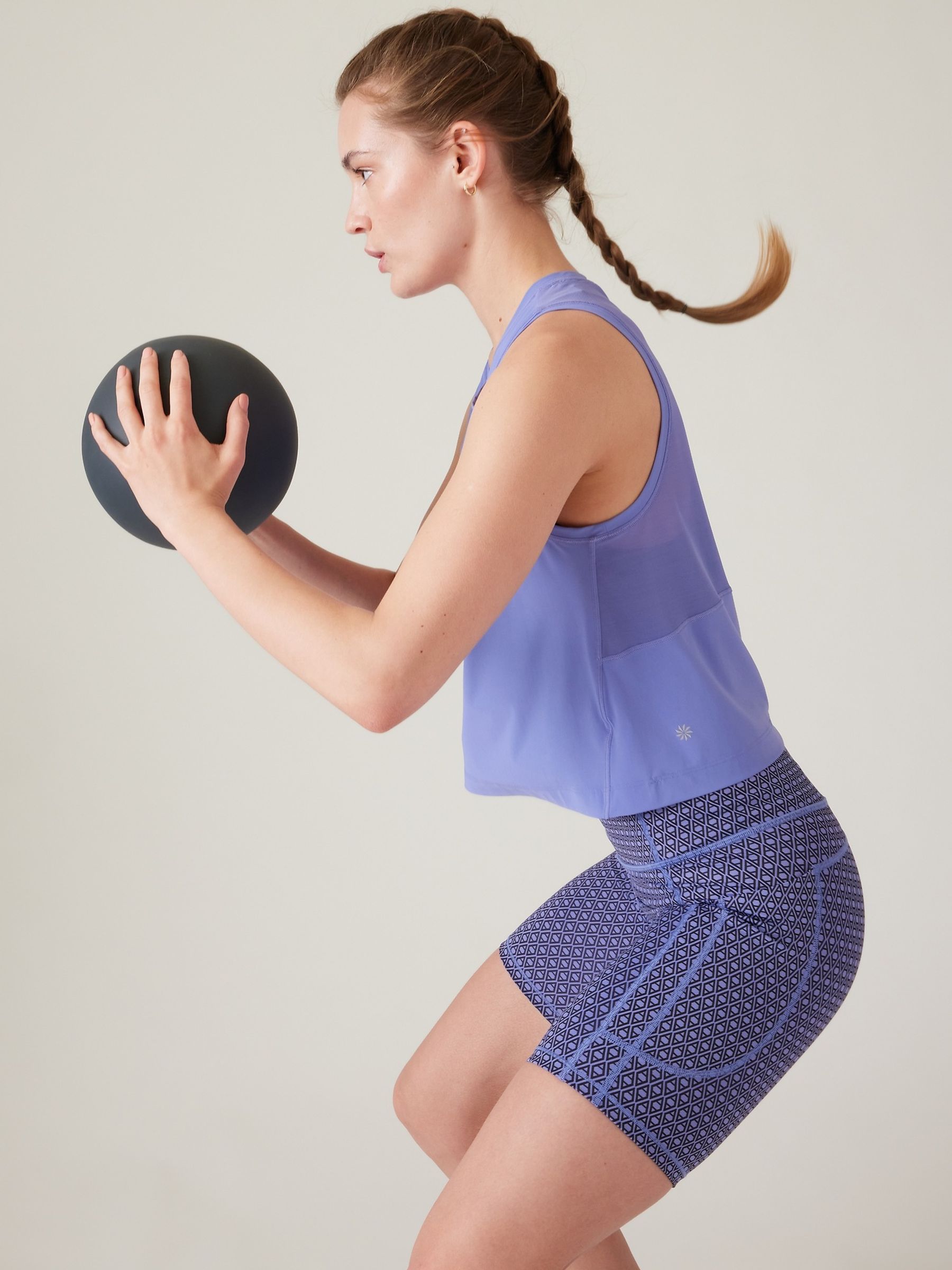 Athleta Purple Ultimate Muscle Logo Tank - Image 5 of 5