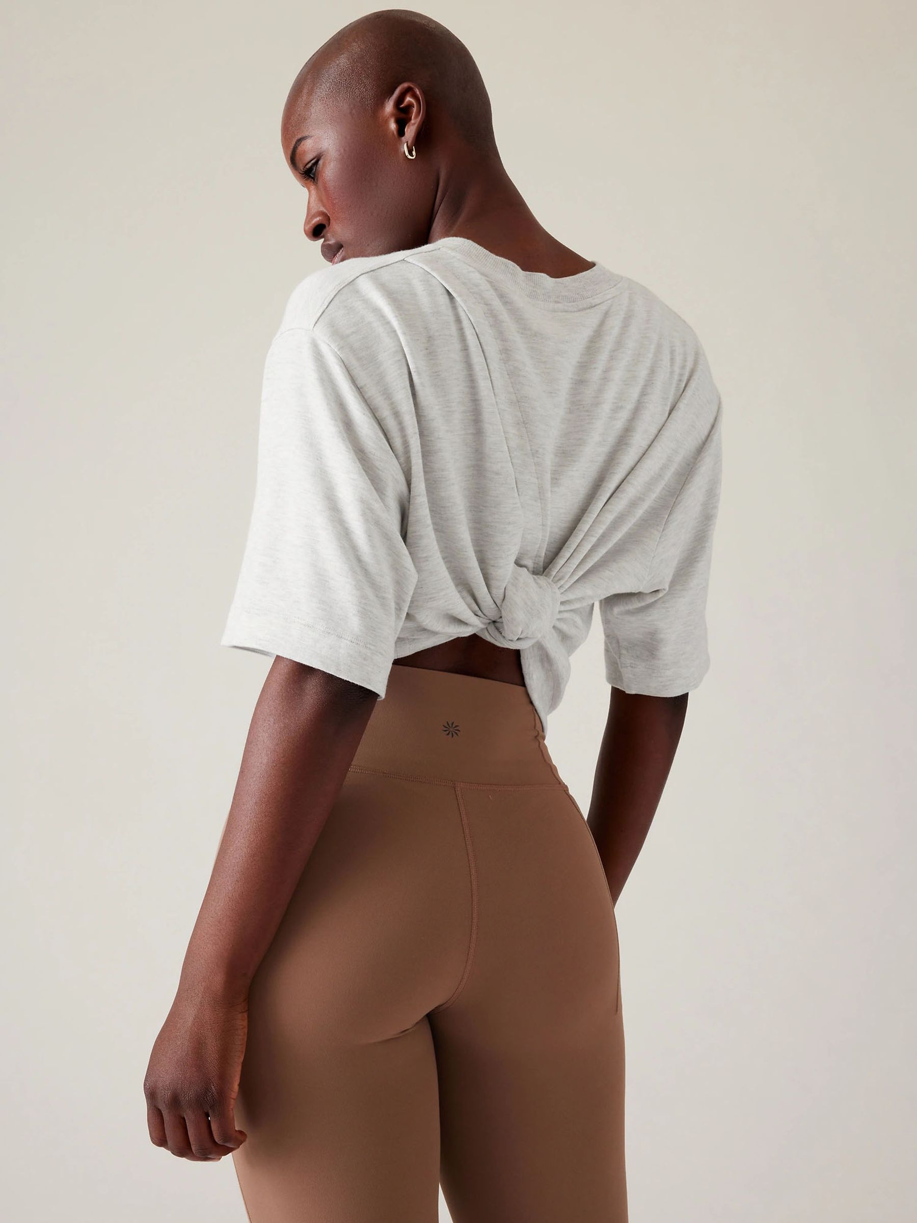Athleta Grey Bliss Crew Neck Sweat Top - Image 2 of 5