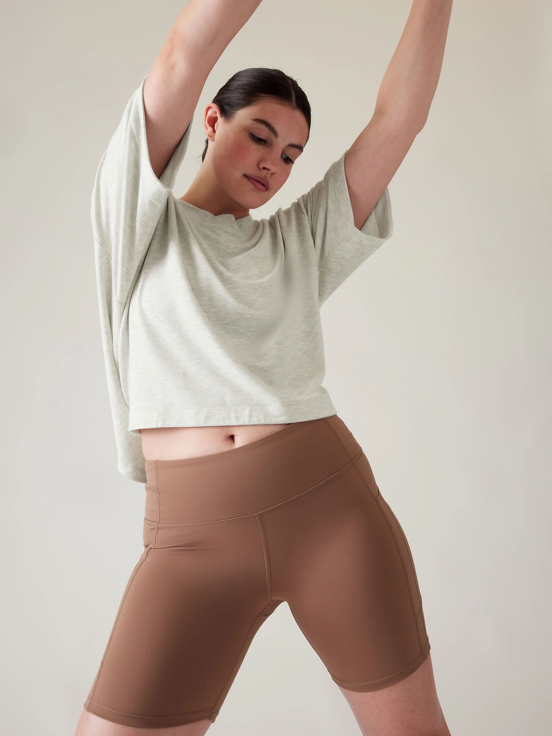 Athleta Grey Bliss Crew Neck Sweat Top - Image 5 of 5