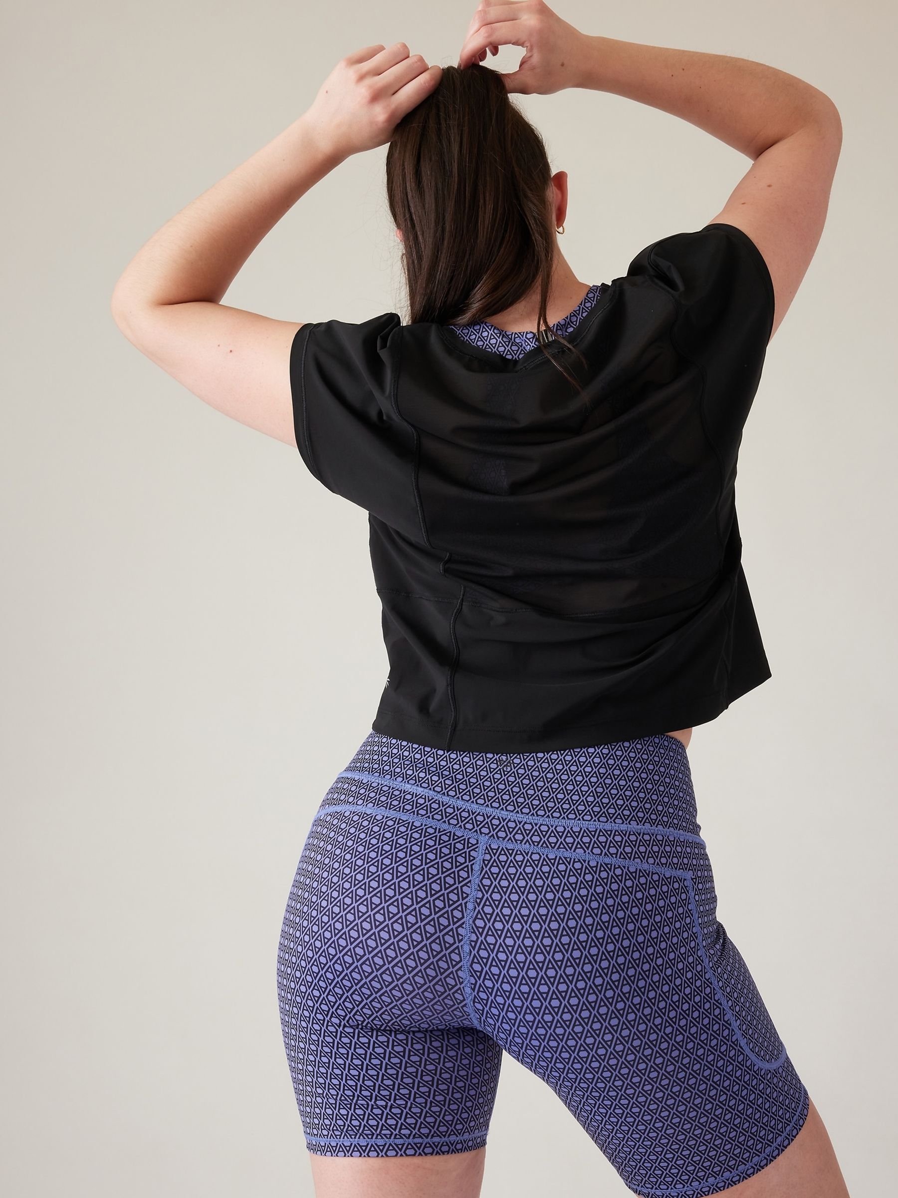 Athleta Black Ultimate Hybrid T-Shirt - Image 5 of 6