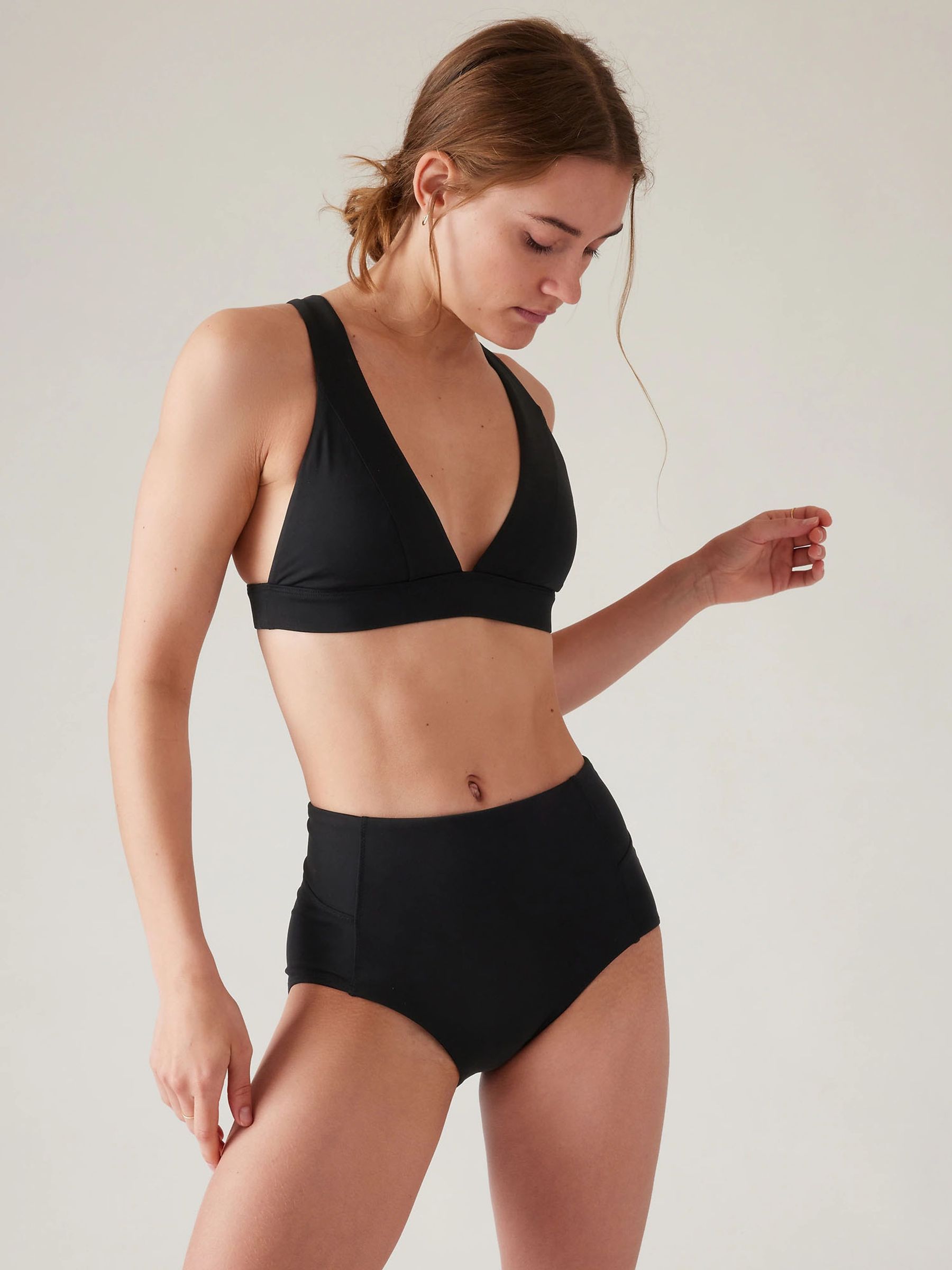 Athleta Black A-C Cup Riptide Bikini Top - Image 1 of 1