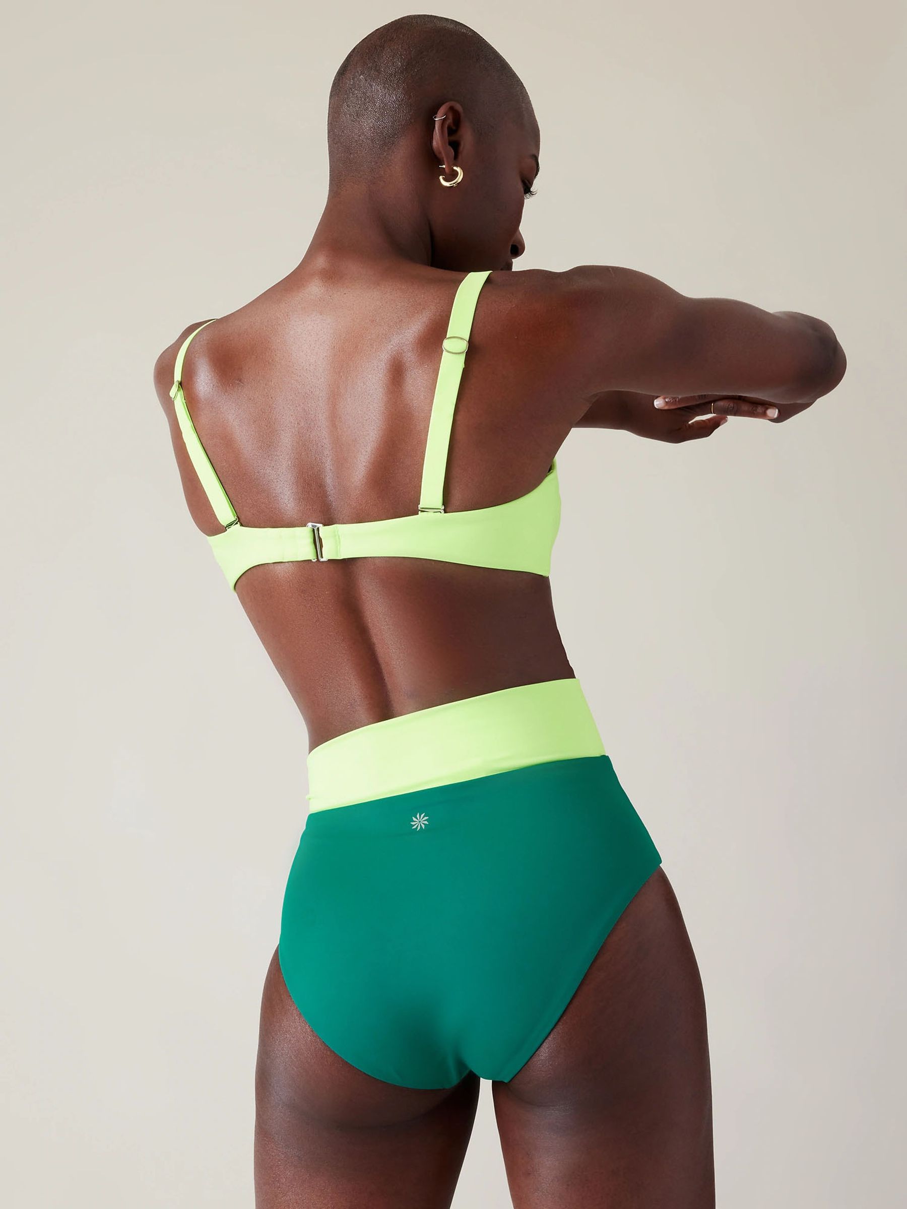 Athleta Green Alicia Keys Daybreak Bandeau Bikini Top - Image 5 of 5