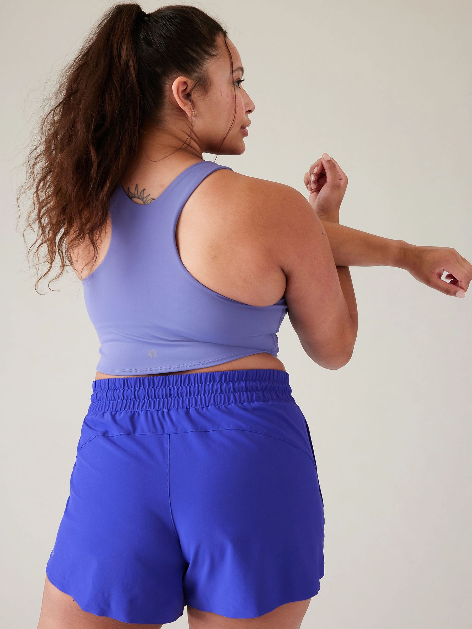 Athleta Light Purple D-DD Cup Conscious Crop Low Impact Sports Bra - Image 2 of 6