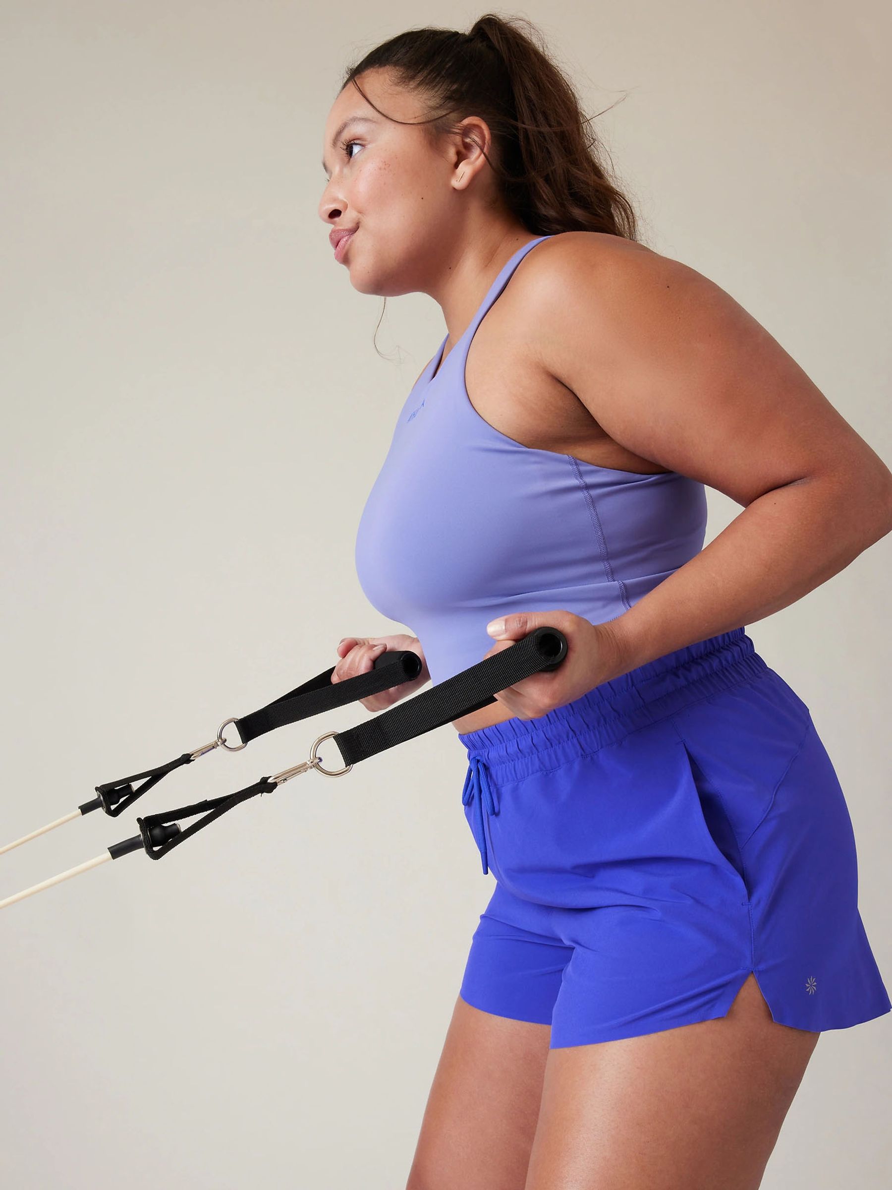 Athleta Light Purple D-DD Cup Conscious Crop Low Impact Sports Bra - Image 3 of 6