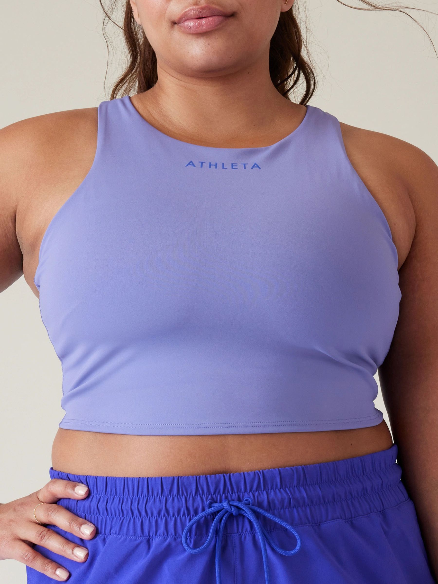 Athleta Light Purple D-DD Cup Conscious Crop Low Impact Sports Bra - Image 6 of 6