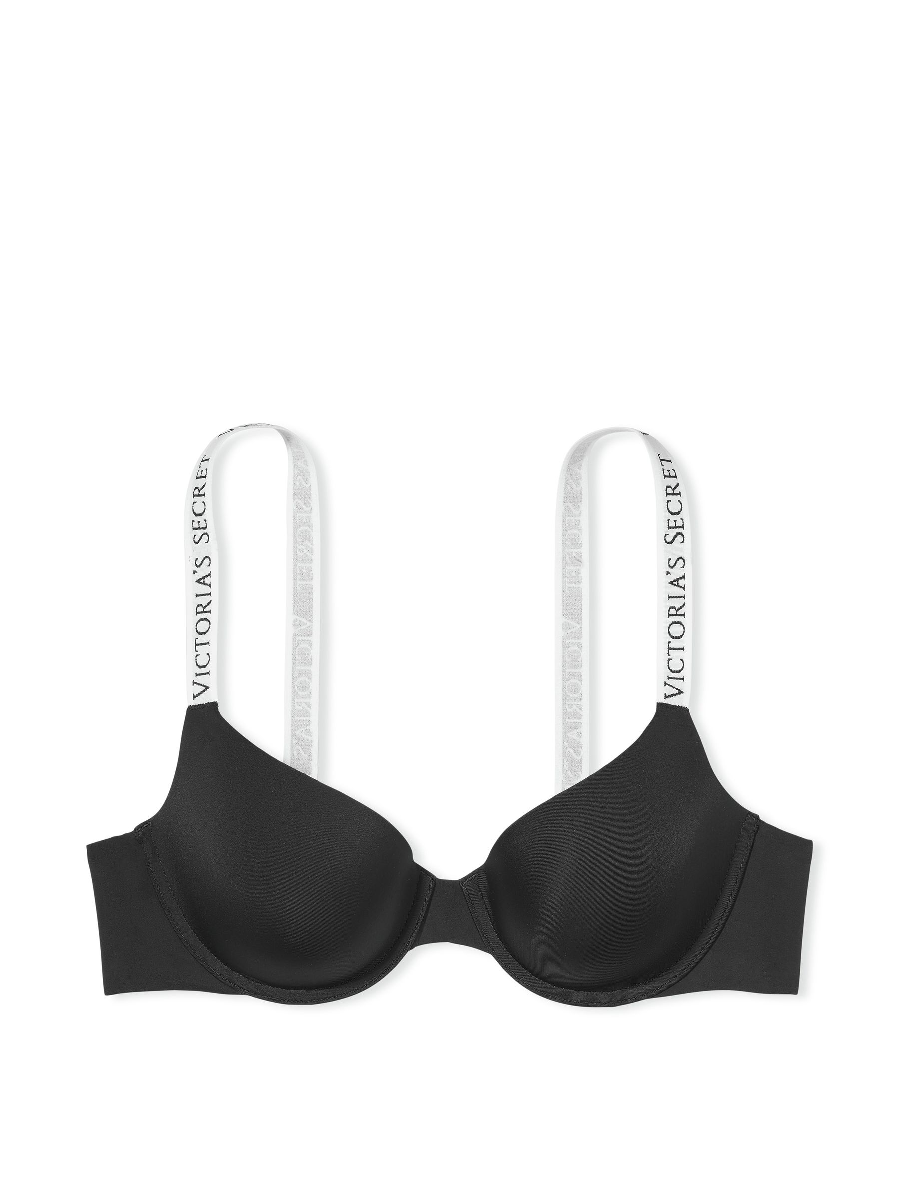 Black and White Demi Lightly Lined Bra - Image 3 of 3