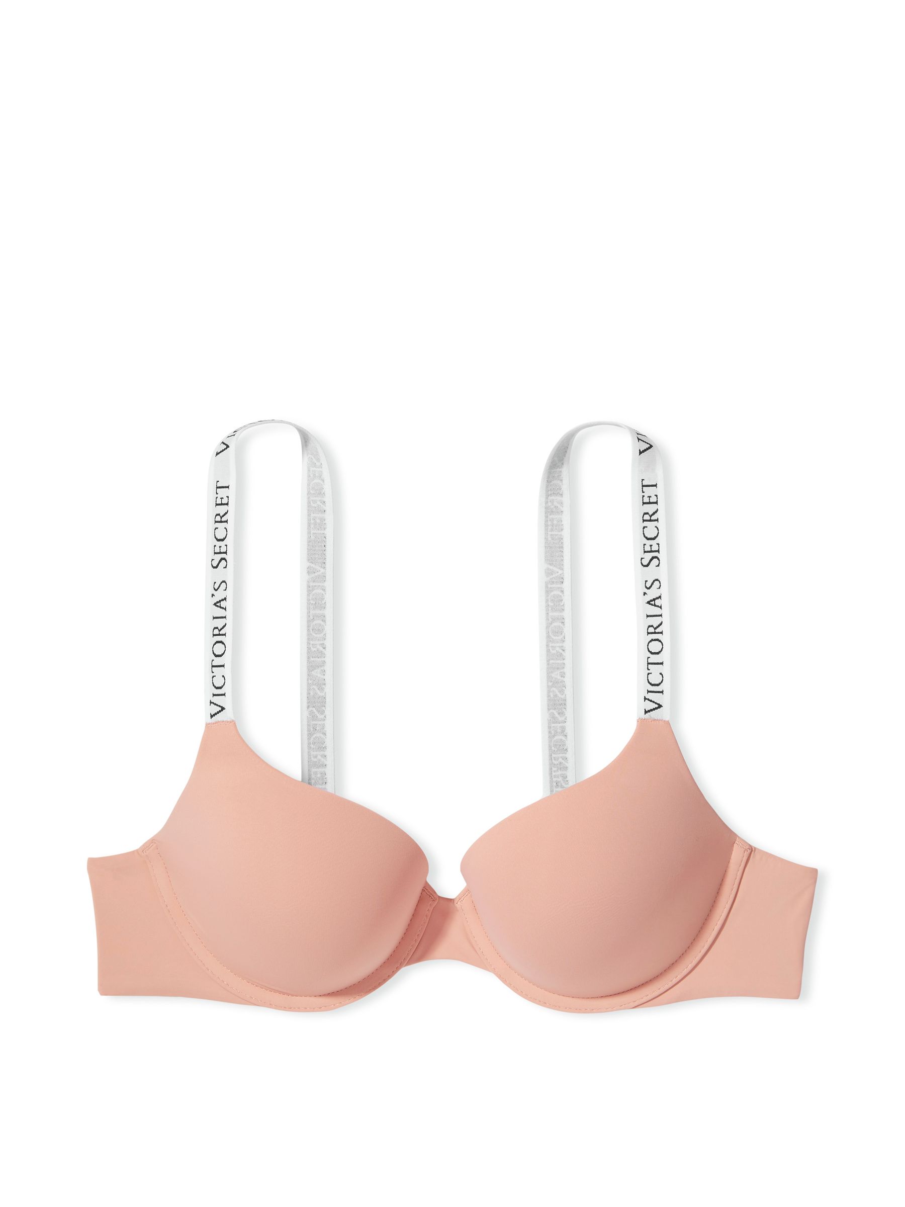 Misty Rose Pink and White Full Cup Push Up Bra - Image 3 of 3