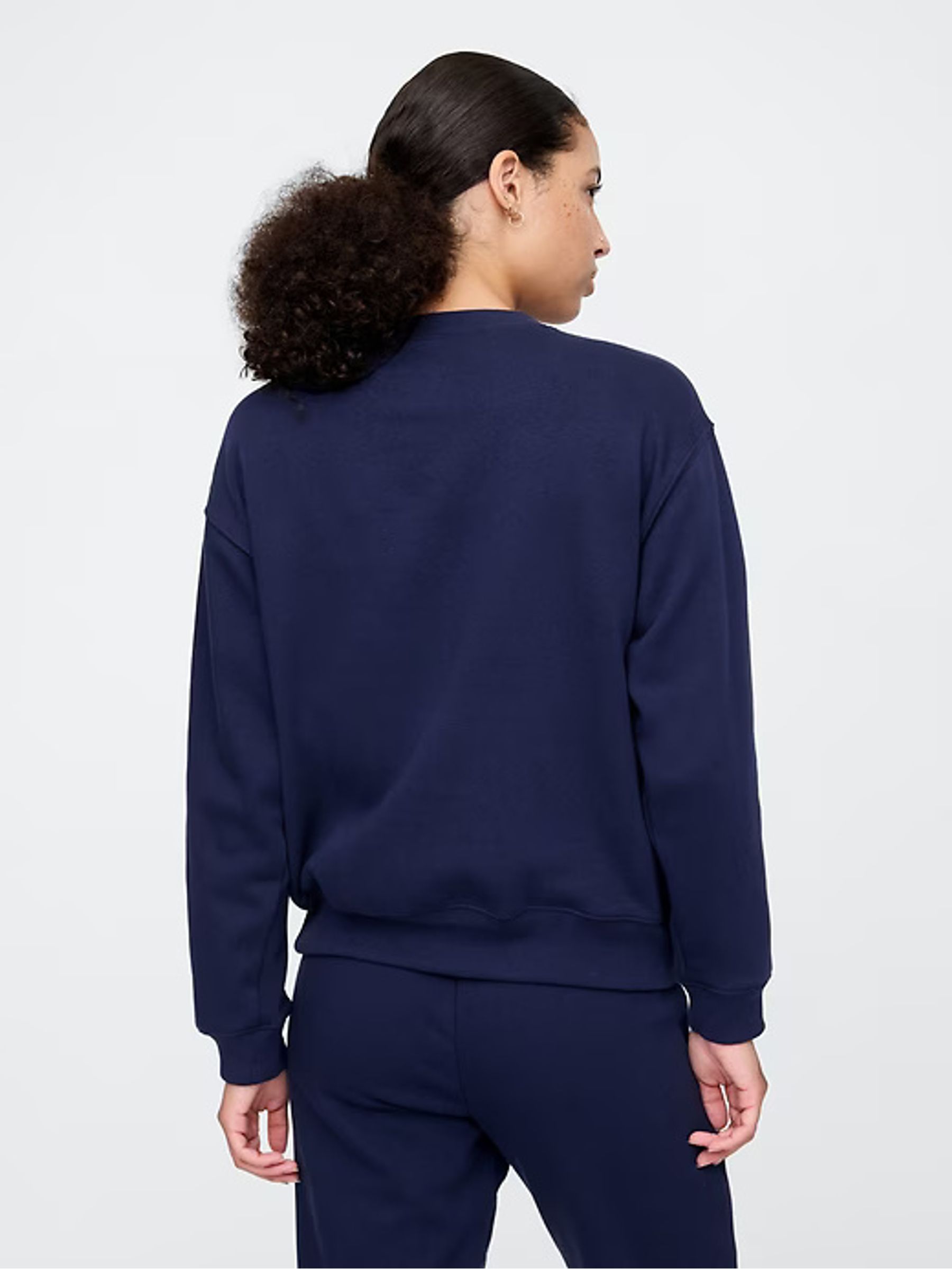 Navy Blue Logo Crew Neck Sweatshirt - Image 2 of 7