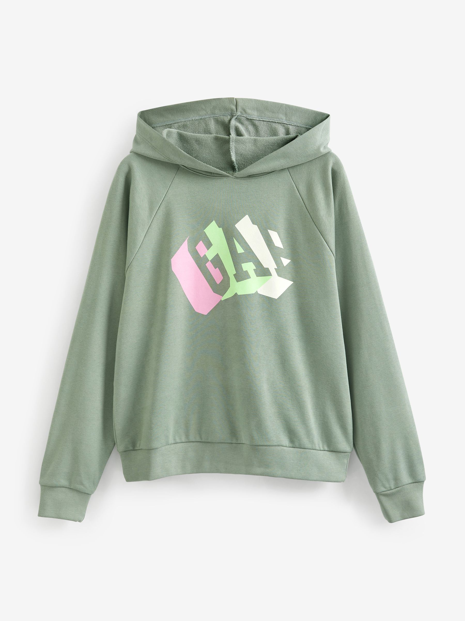 Green Vintage Soft Capsule Logo Boyfriend Hoodie - Image 3 of 4