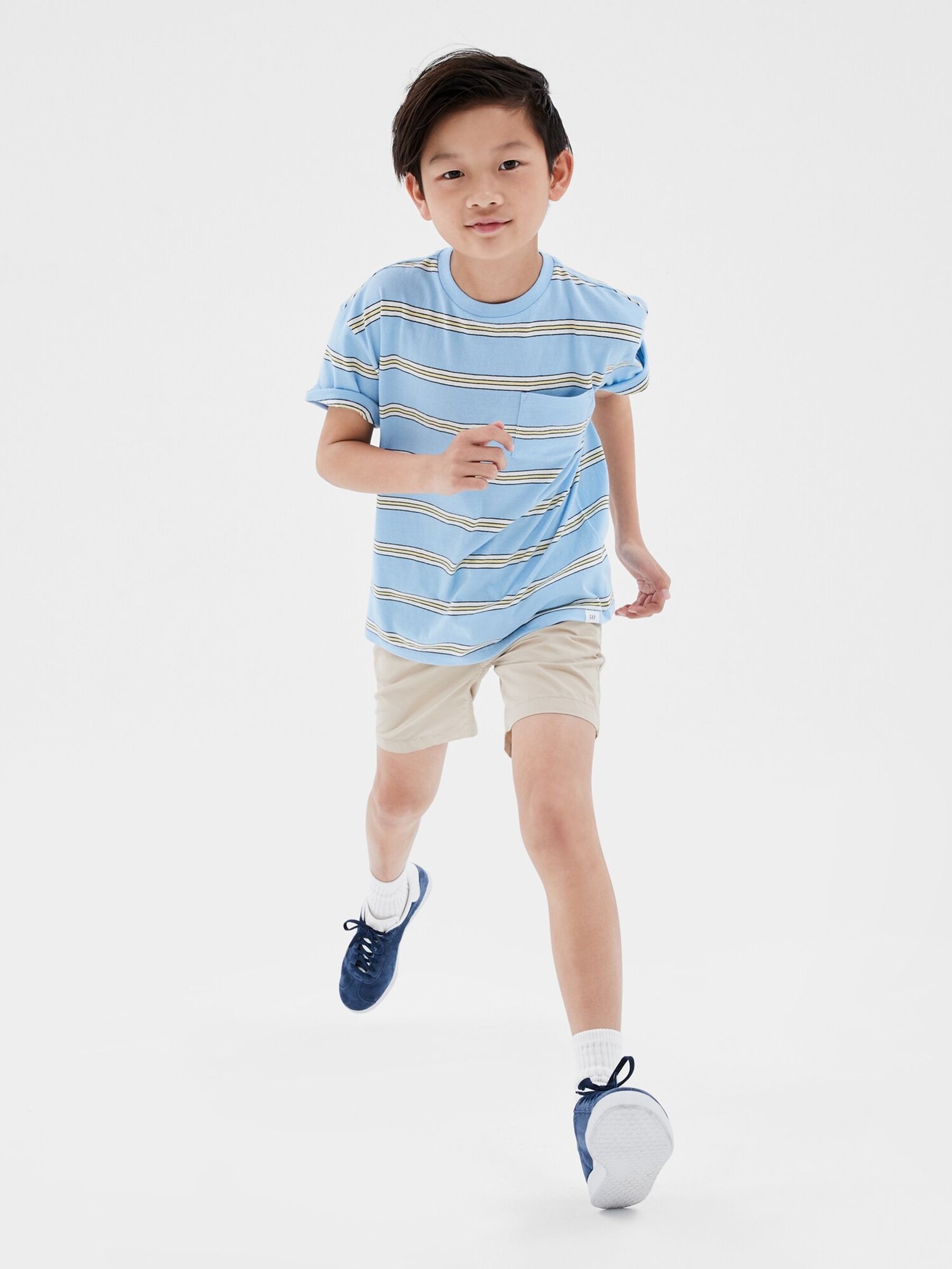 Blue Pocket Crew Neck Short Sleeve T-Shirt - Image 1 of 1