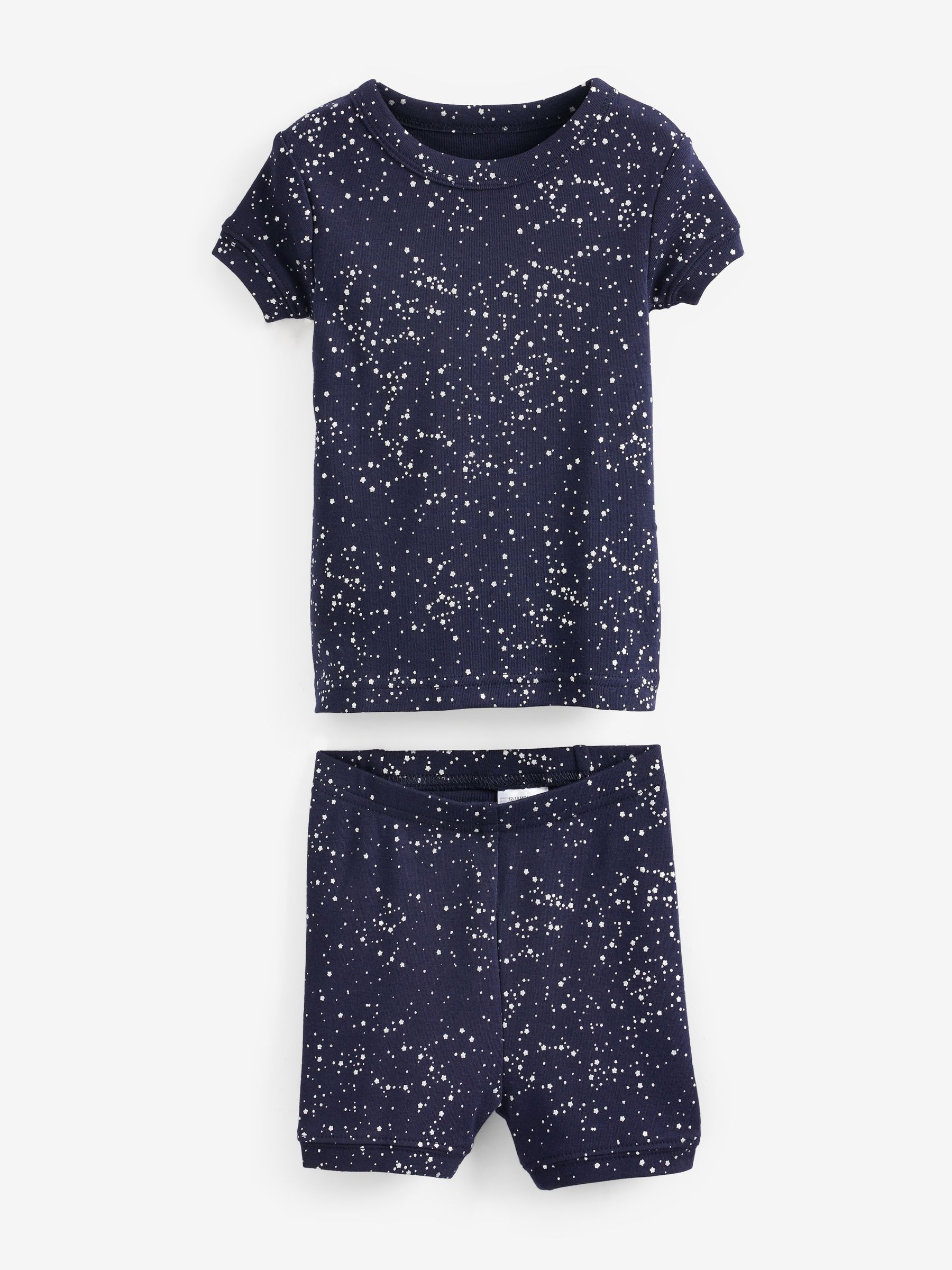Blue Stars Graphic Print Pyjama Shorts Set - Baby - Image 1 of 4