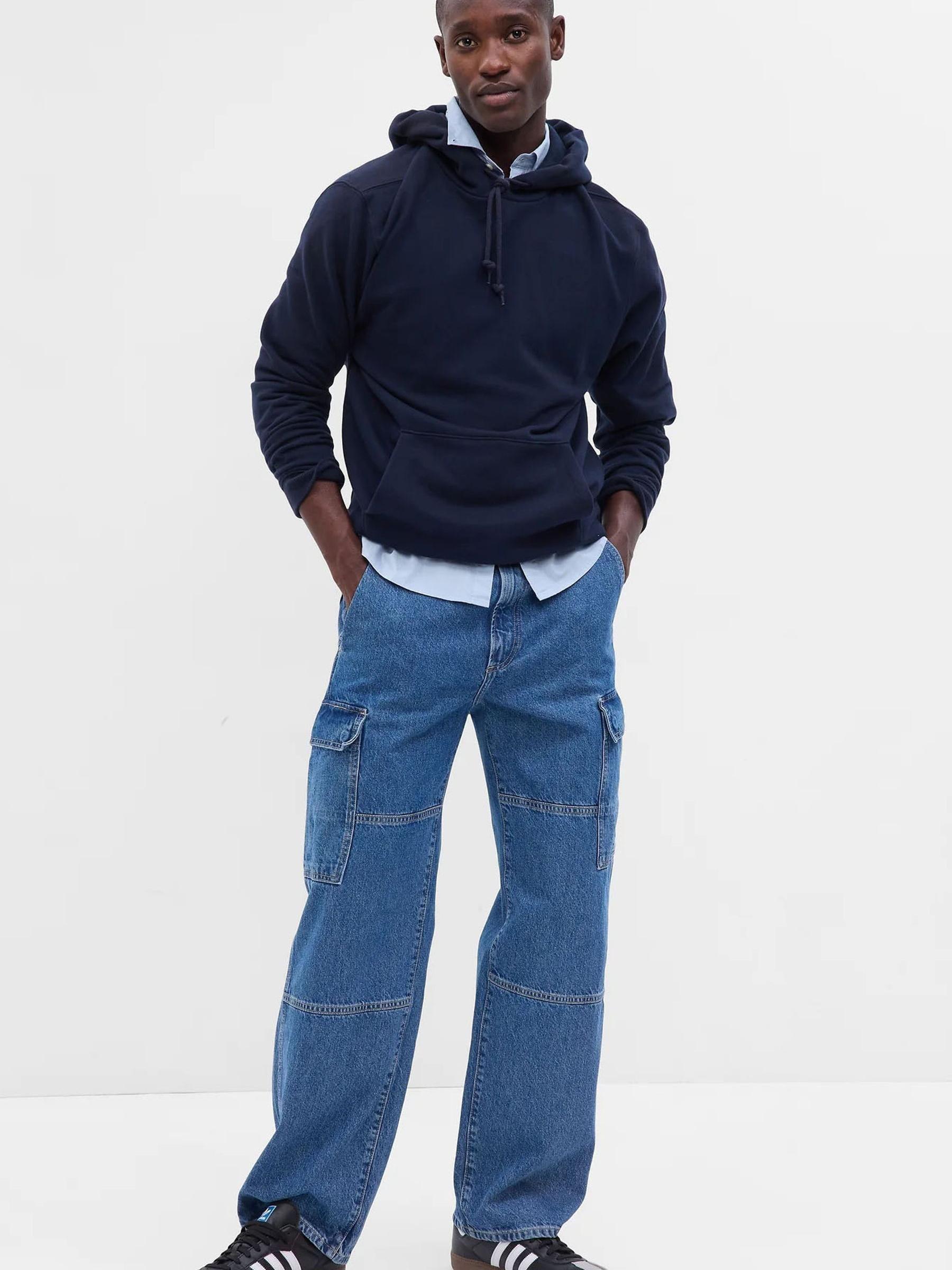 Blue 90s Original Straight Fit Cargo Jeans - Image 1 of 1