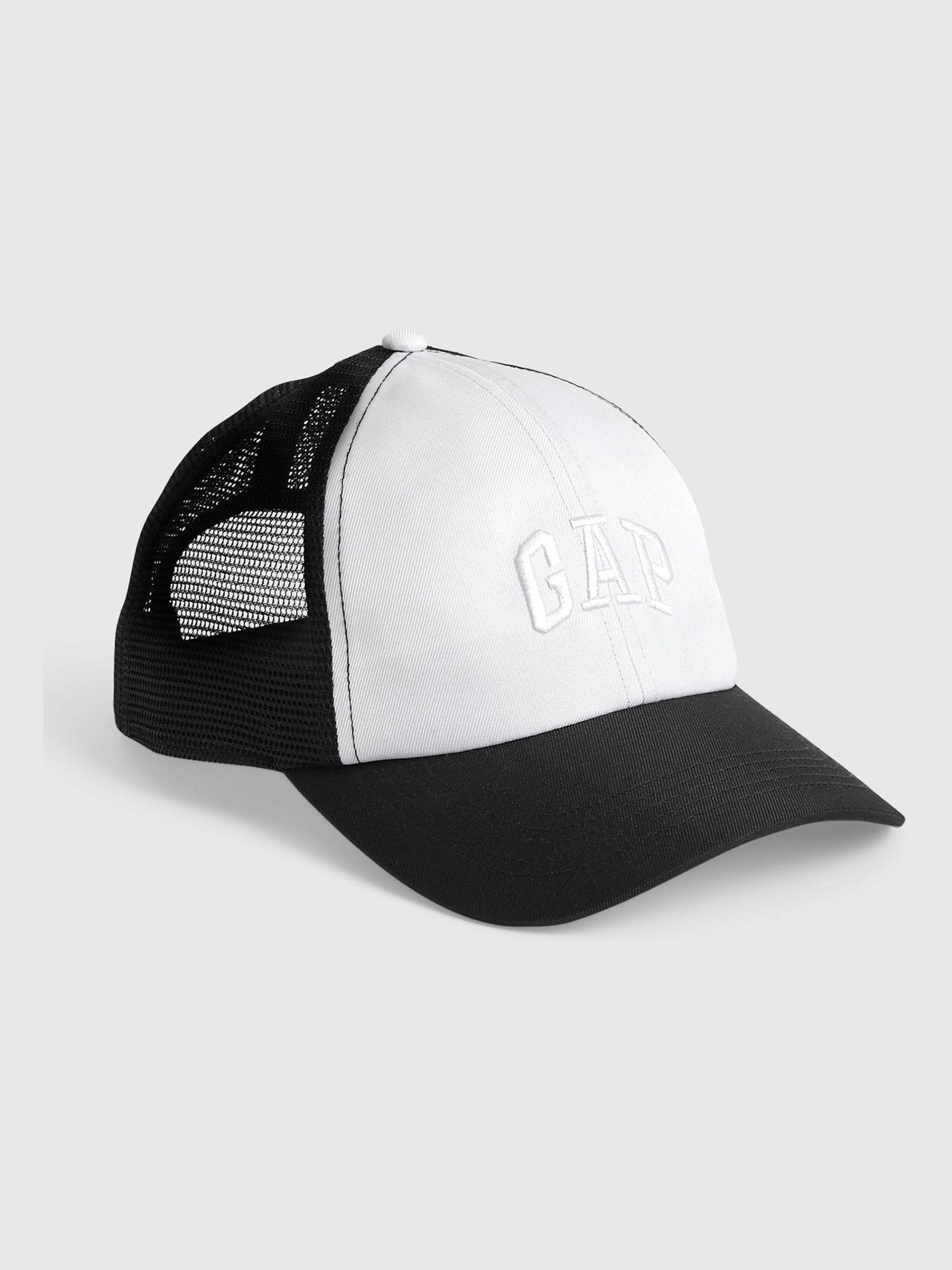 Black/White Adults Arch Logo Trucker Hat - Image 1 of 1