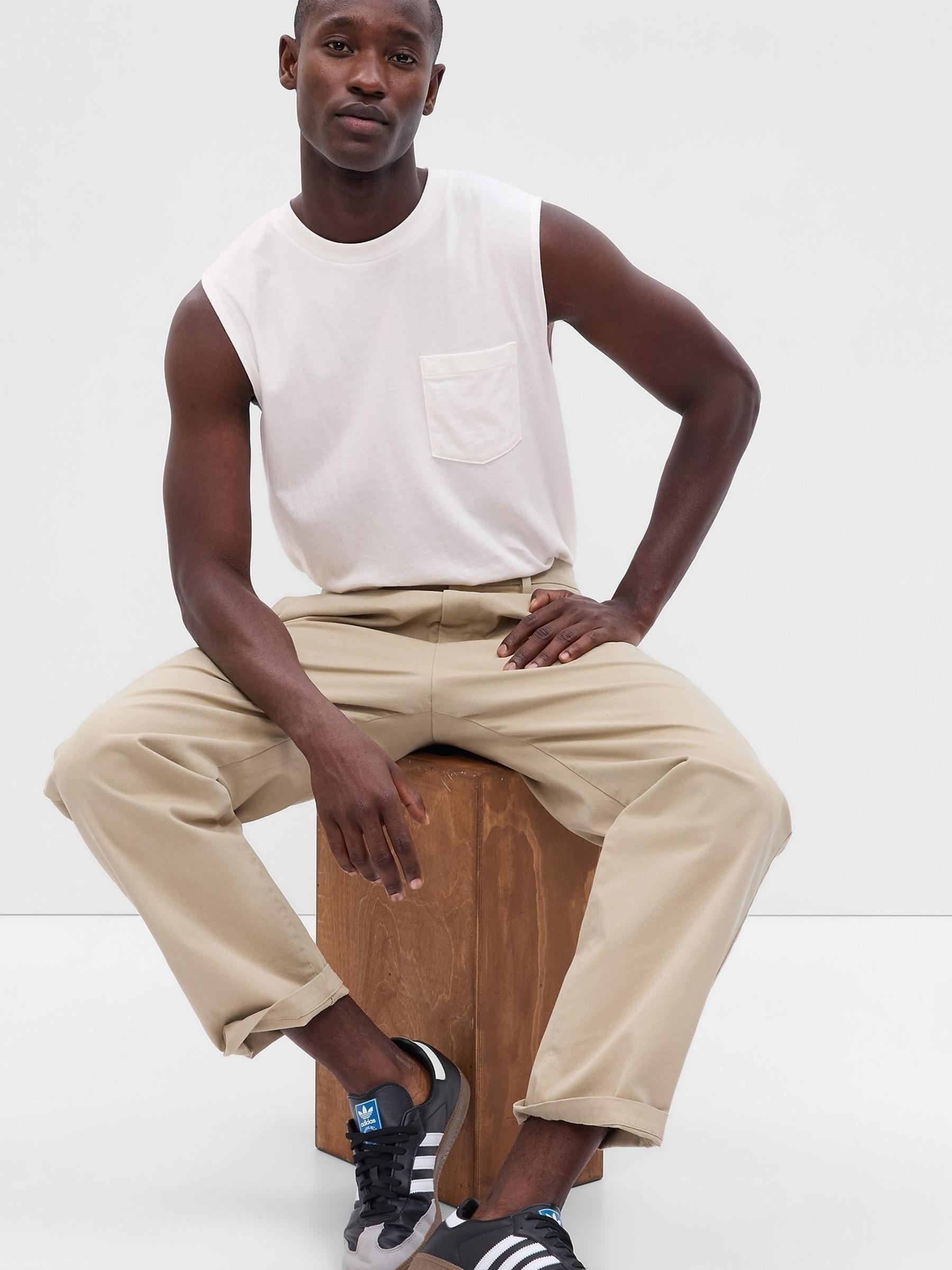 Organic Cotton Muscle Sleeveless Pocket T-Shirt - Image 1 of 1