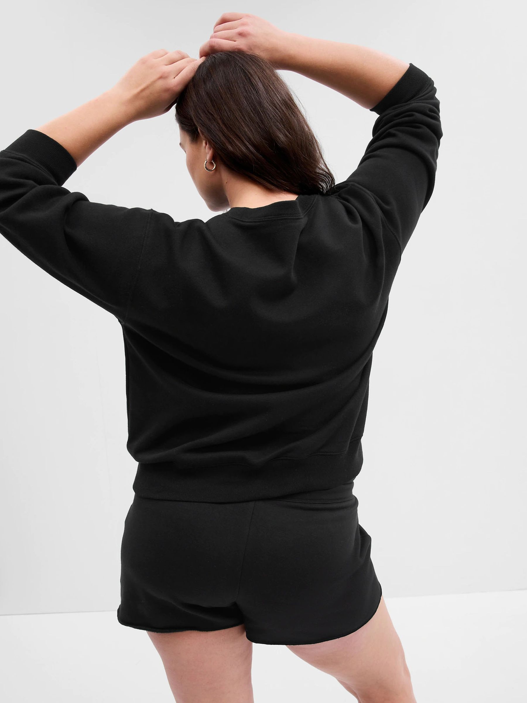 Black Logo Crew Neck Sweatshirt - Image 2 of 10
