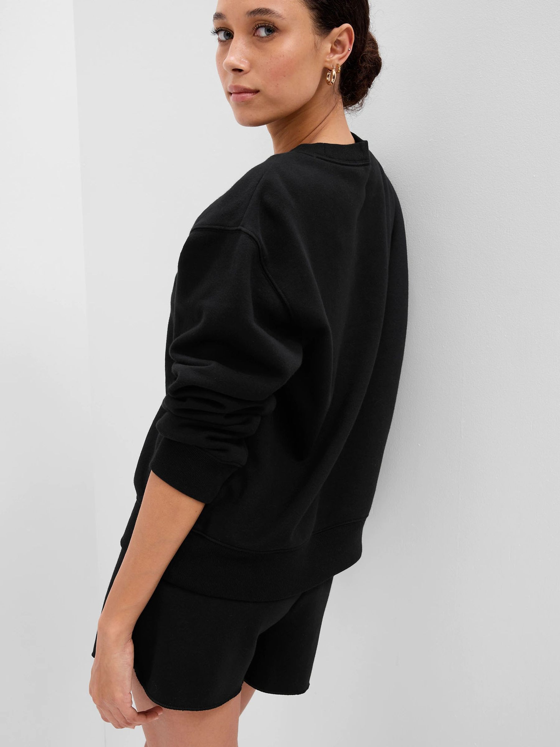 Black Logo Crew Neck Sweatshirt - Image 4 of 10