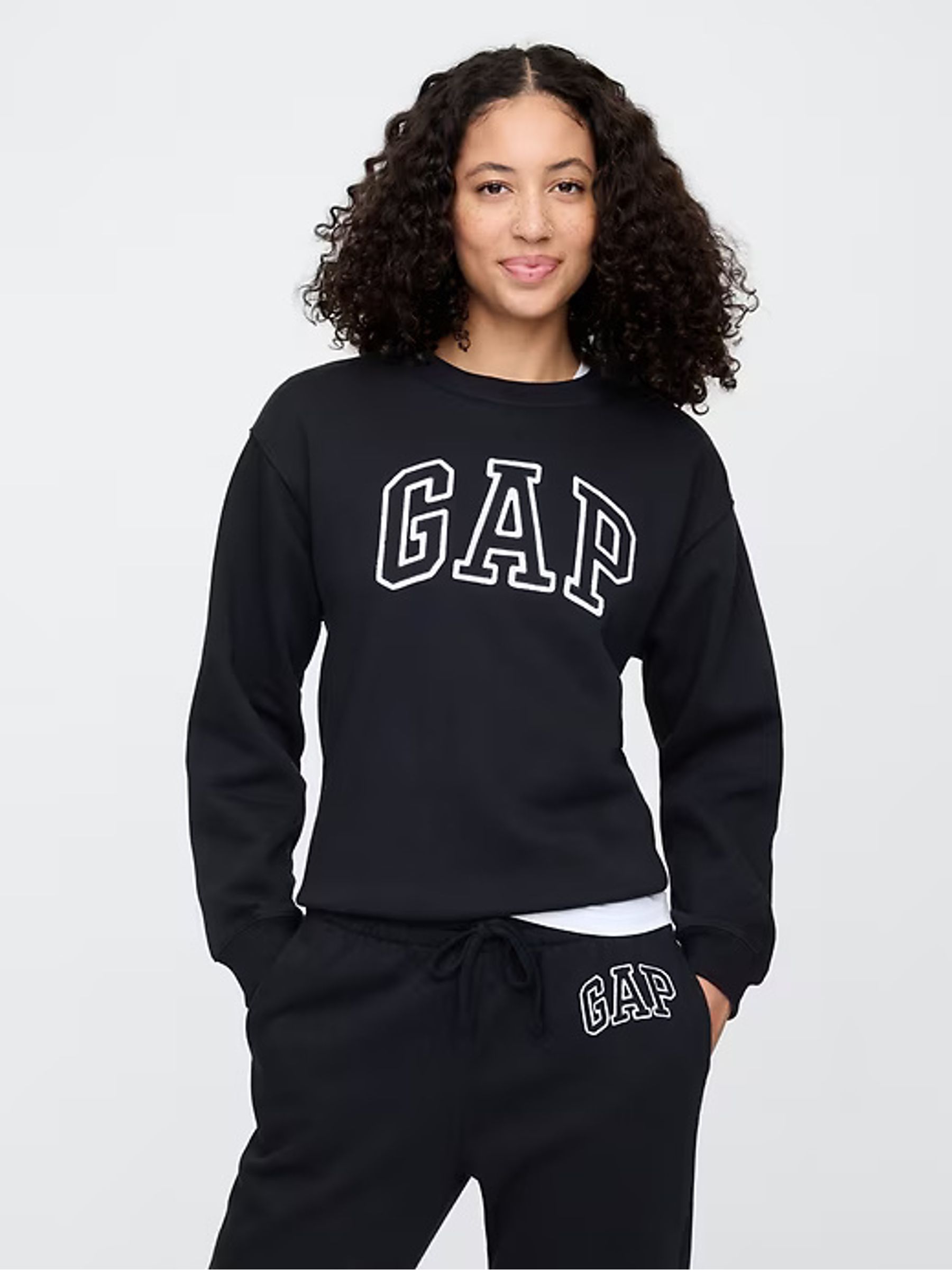 Black Logo Crew Neck Sweatshirt - Image 5 of 10