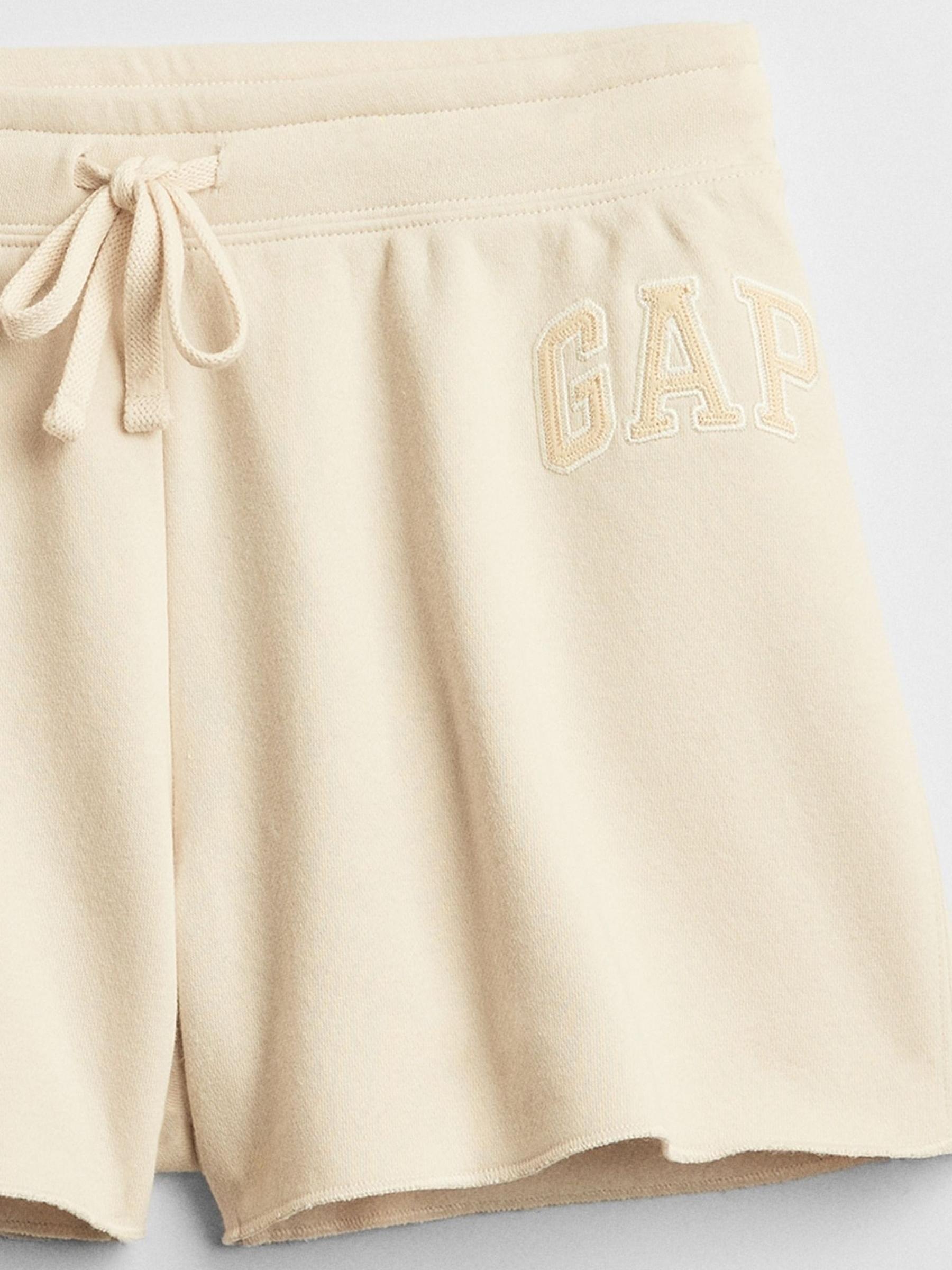 Cream Logo Jogger Shorts - Image 4 of 4
