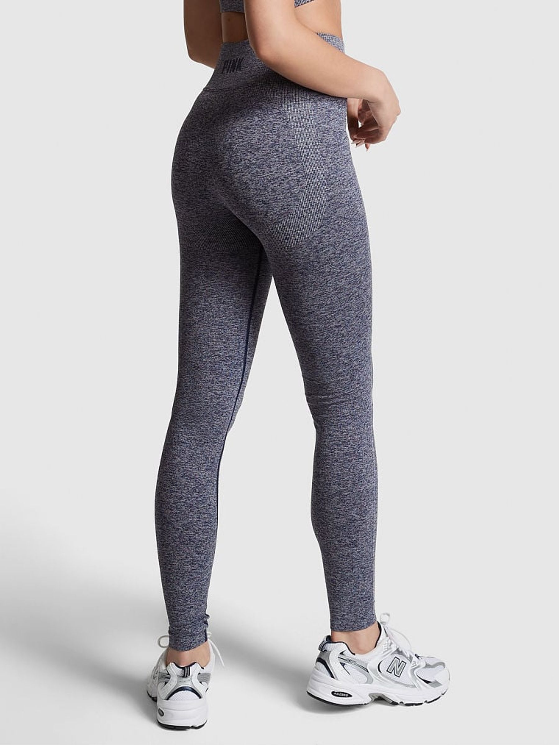 Midnight Navy Marl Blue Logo Legging - Image 4 of 5