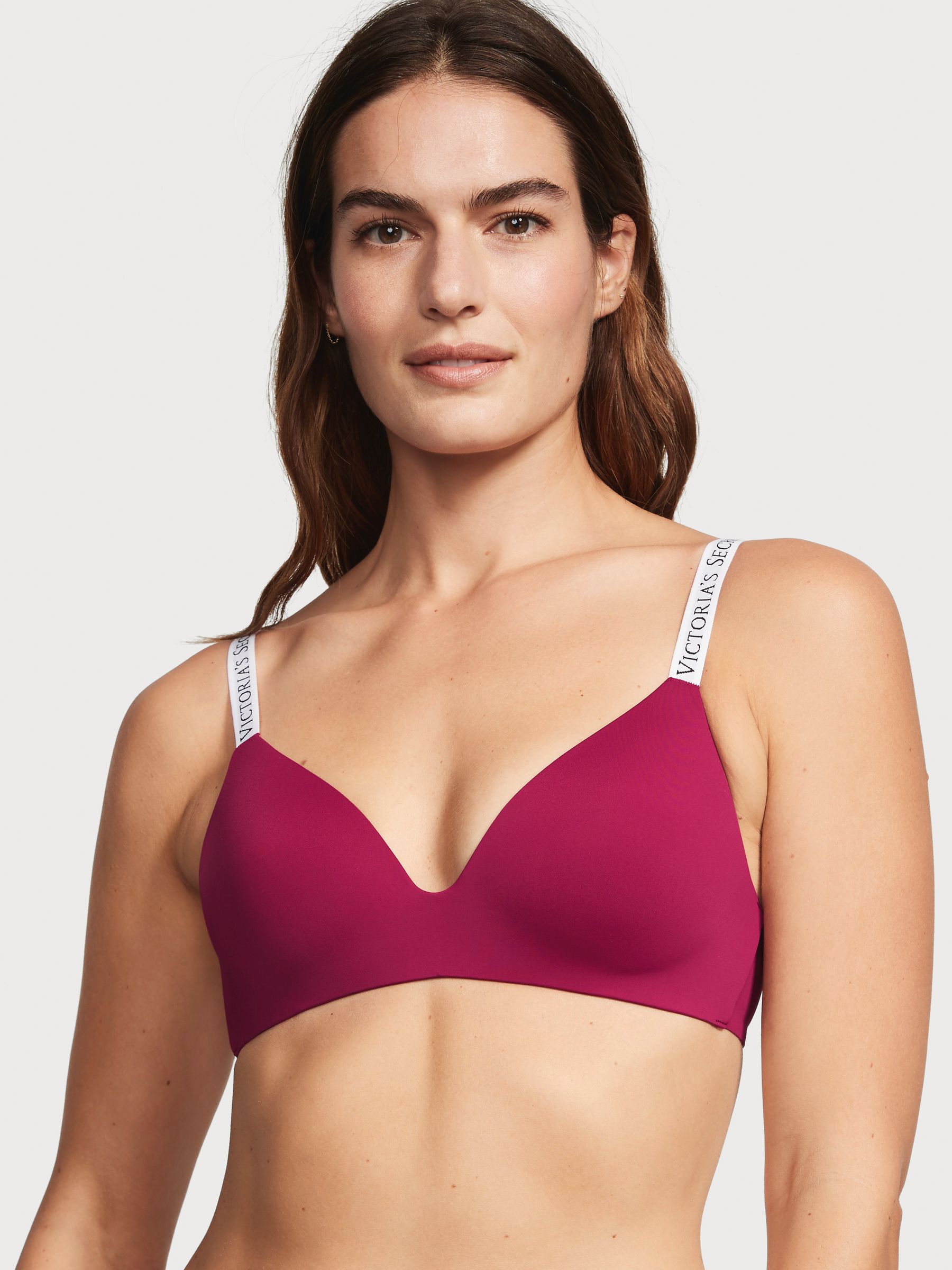 Claret Red Non Wired Lightly Lined Bra - Image 1 of 3