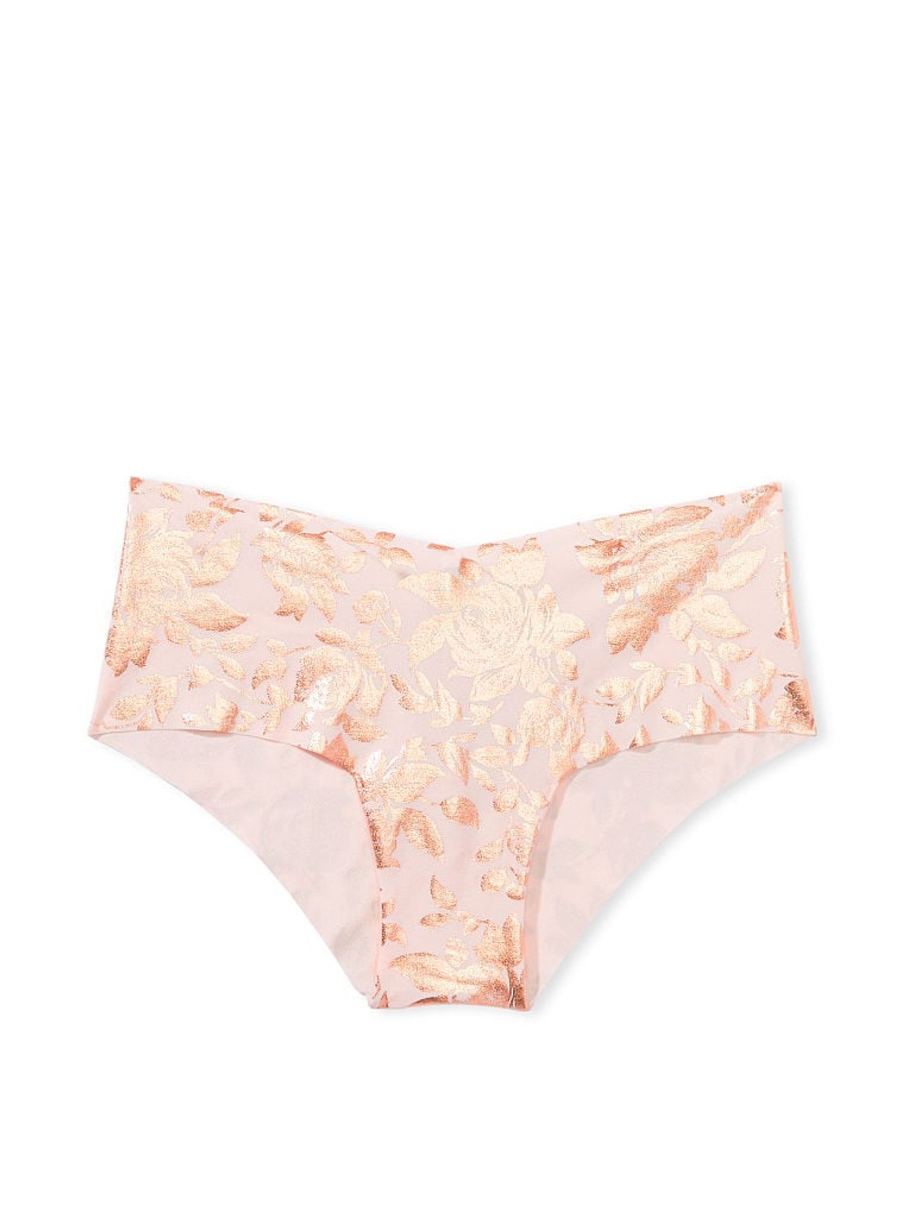 Purest Pink Foil Rose Print Cheeky Knickers - Image 3 of 3