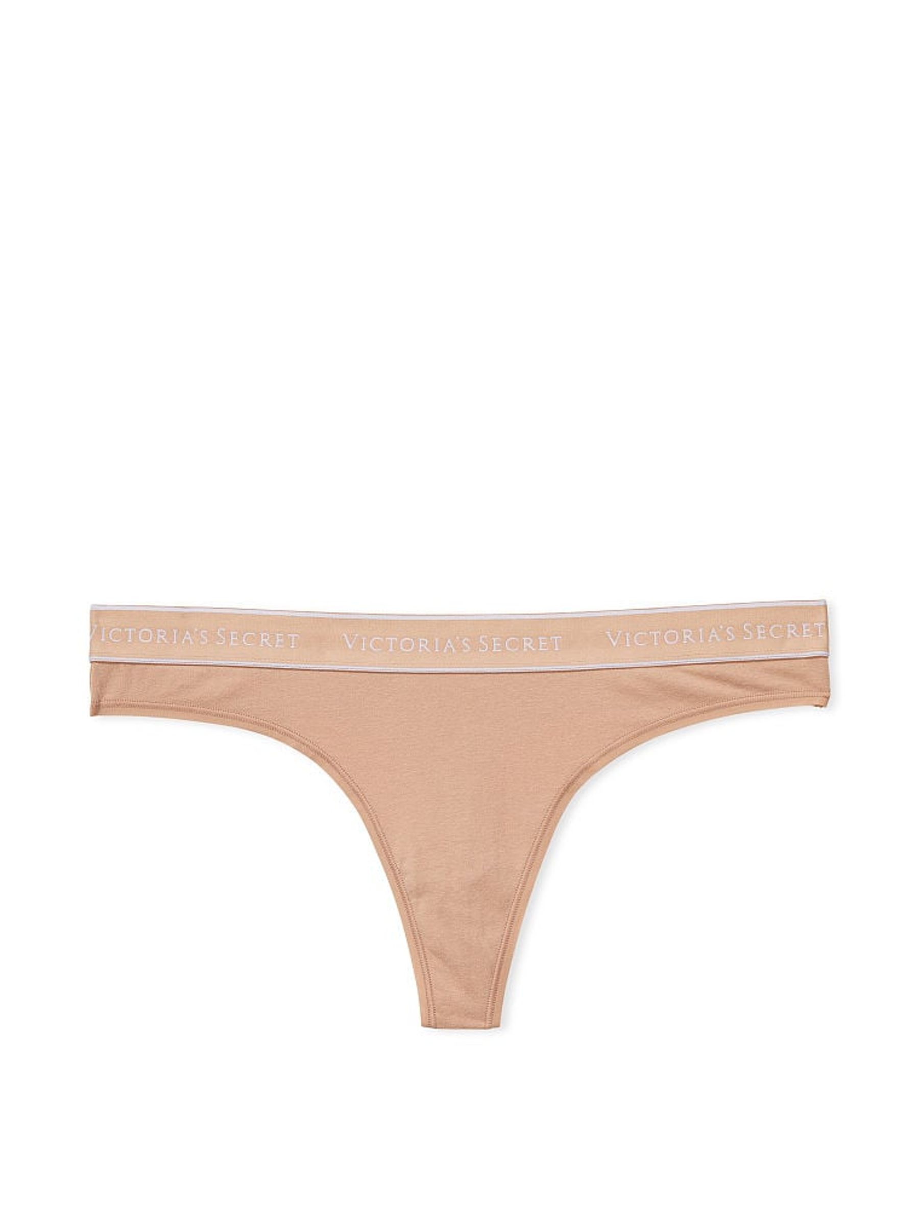 Praline Nude Thong Logo Knickers - Image 3 of 3