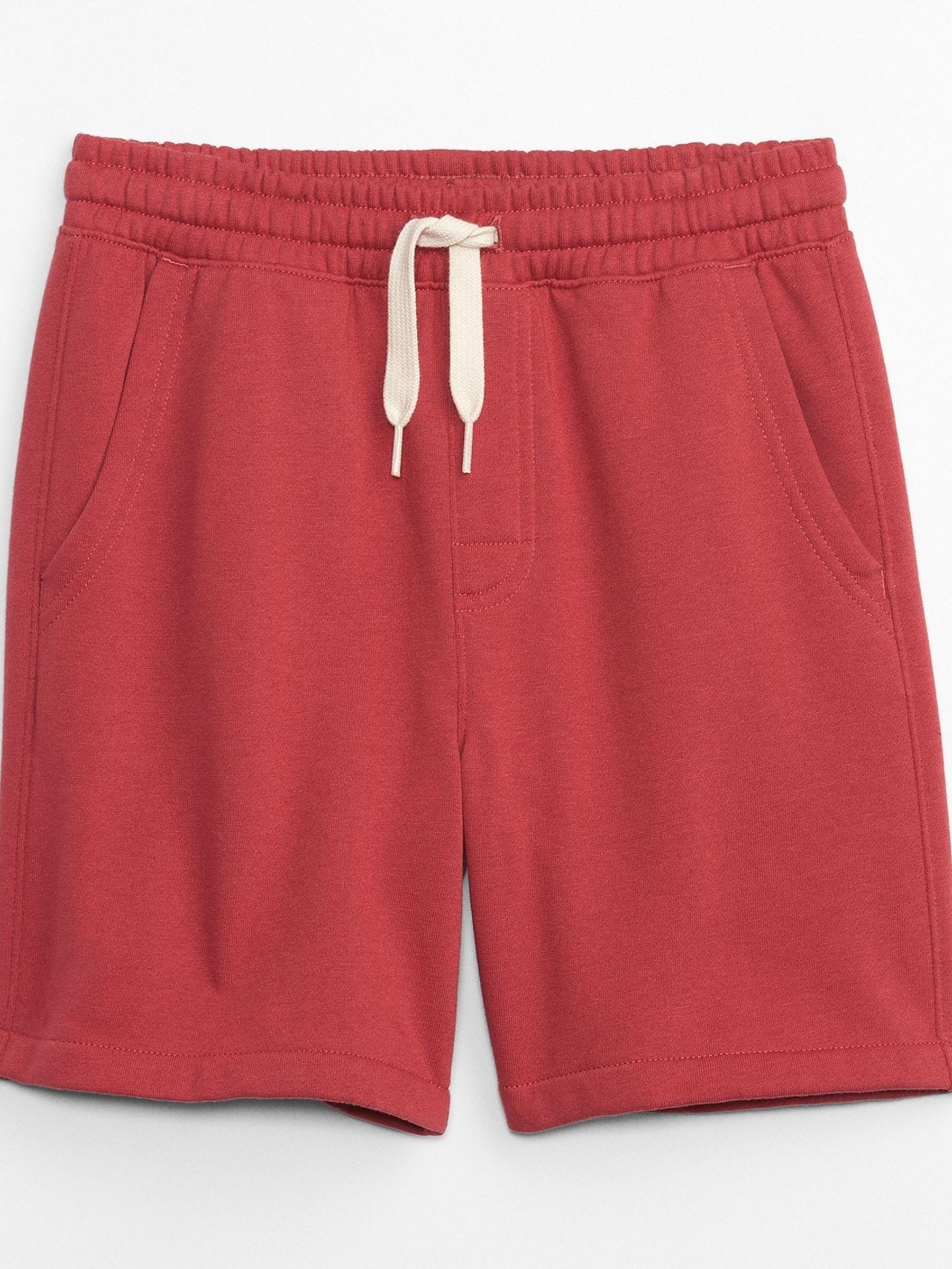 Red Fleece Pull-On Shorts - Image 1 of 1