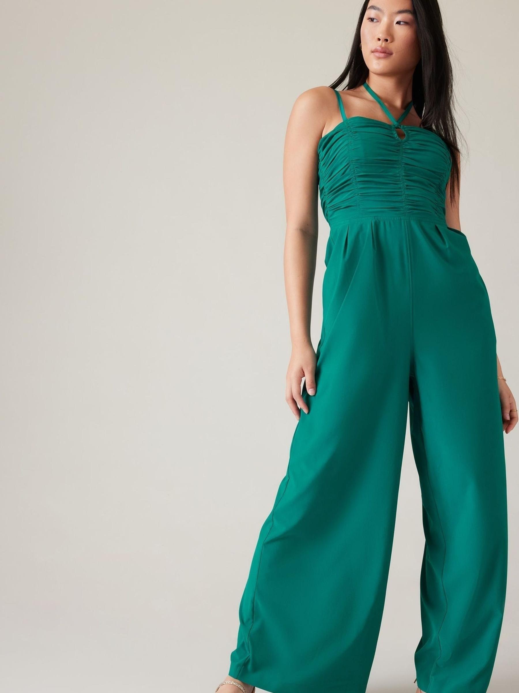 Athleta Green Alicia Keys Enlighten Up Jumpsuit - Image 1 of 3
