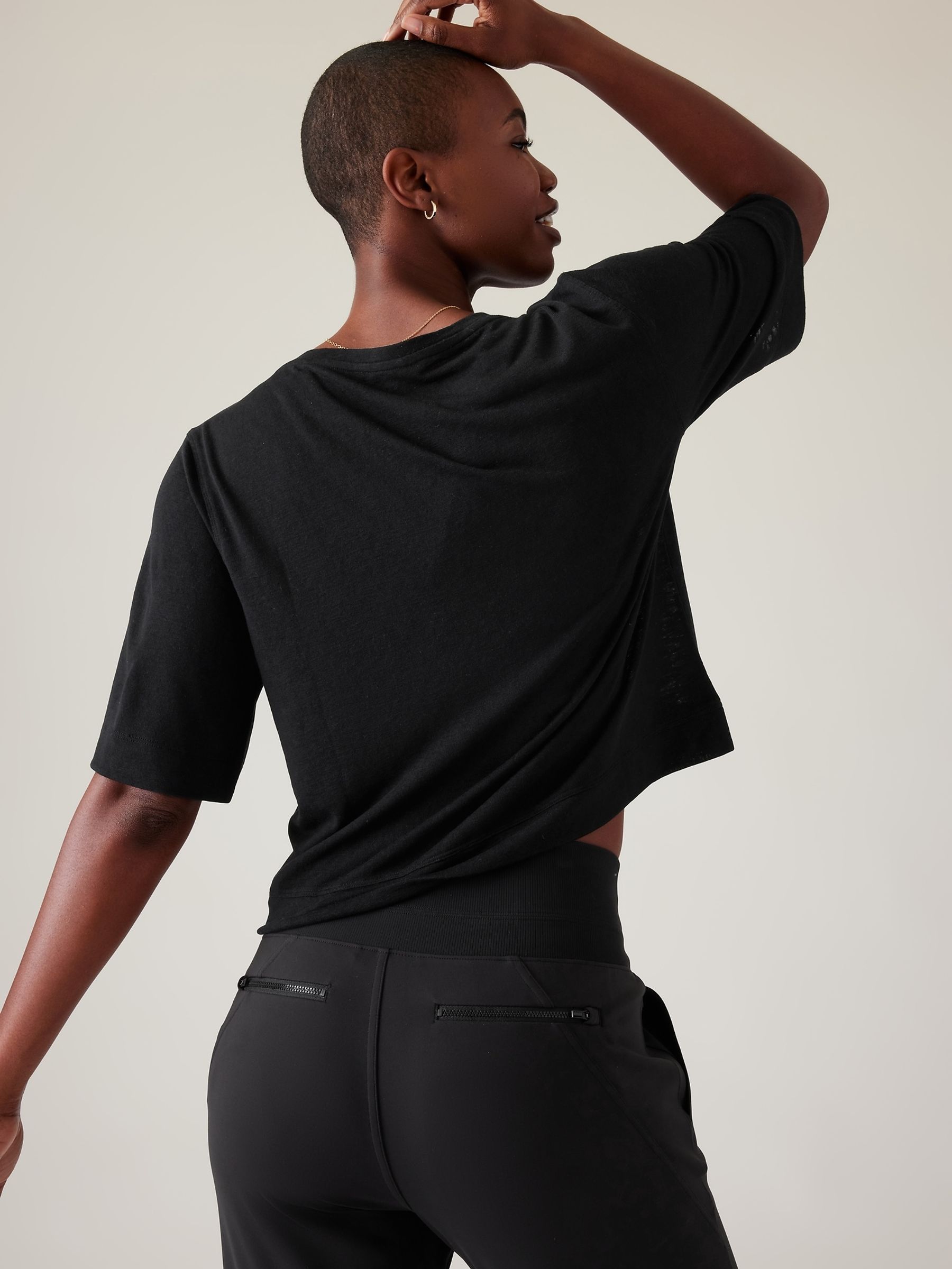 Athleta Black Breezy Serene T-Shirt - Image 2 of 6