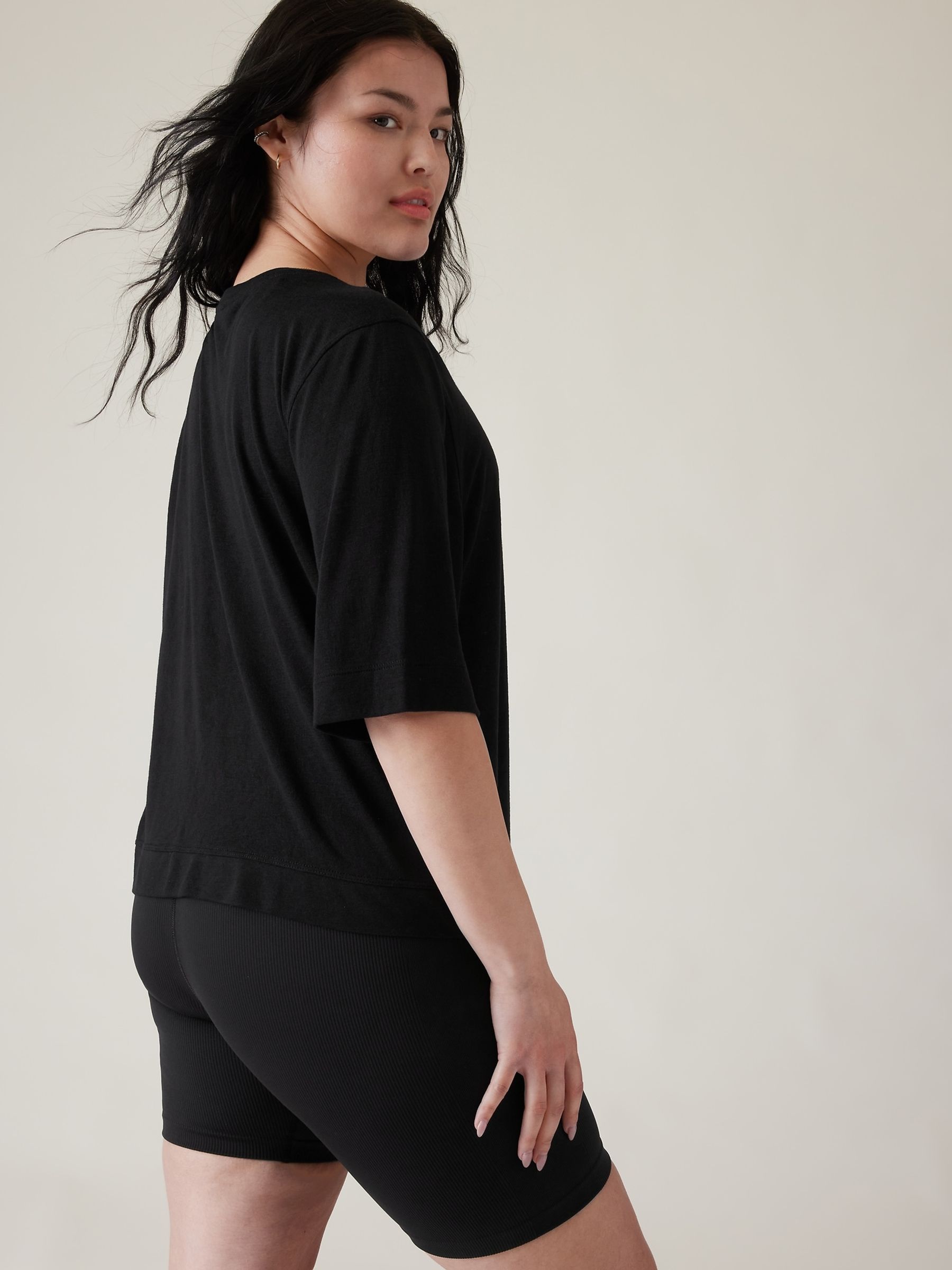Athleta Black Breezy Serene T-Shirt - Image 5 of 6