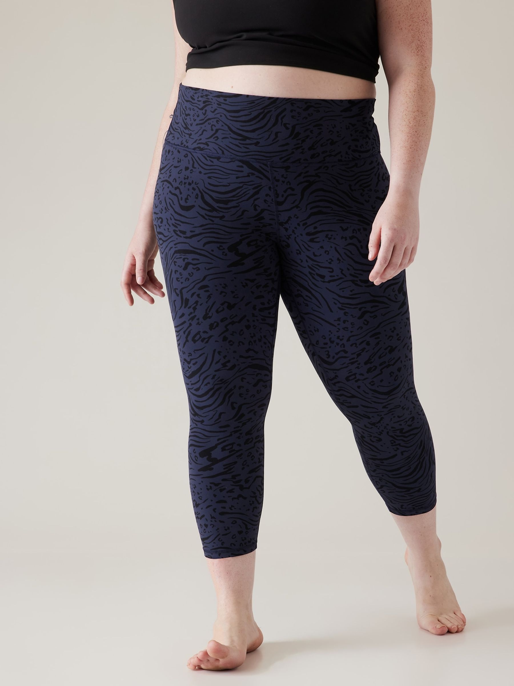 Athleta Blue Transcend 7/8 Leggings - Image 1 of 1